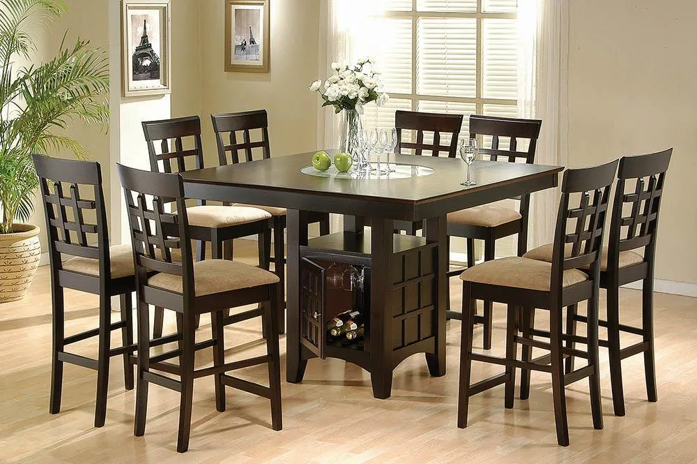 Gabriel Cappuccino Storage Counter Height Table - Image 2