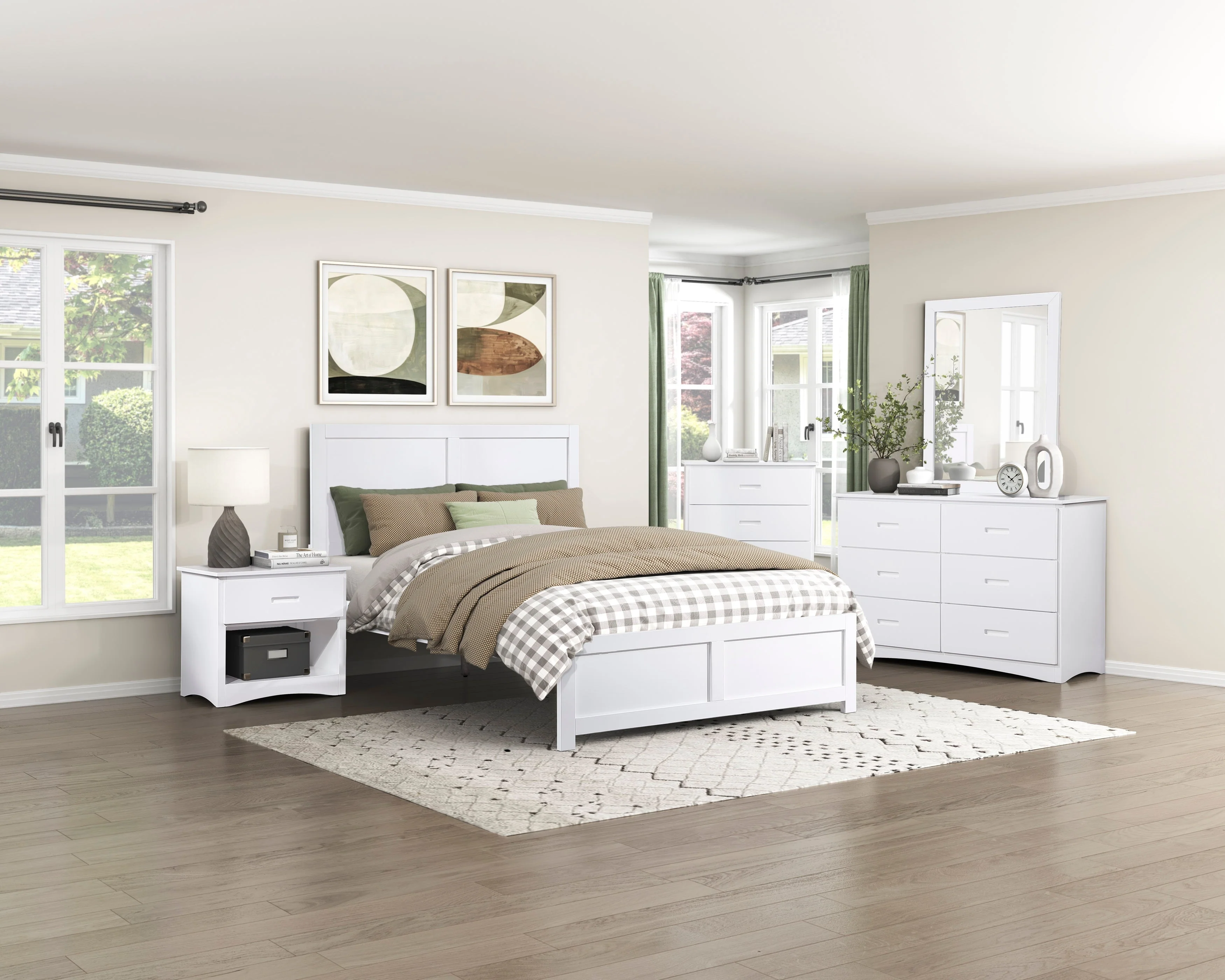 Galen White Full Platform Bed - Image 16