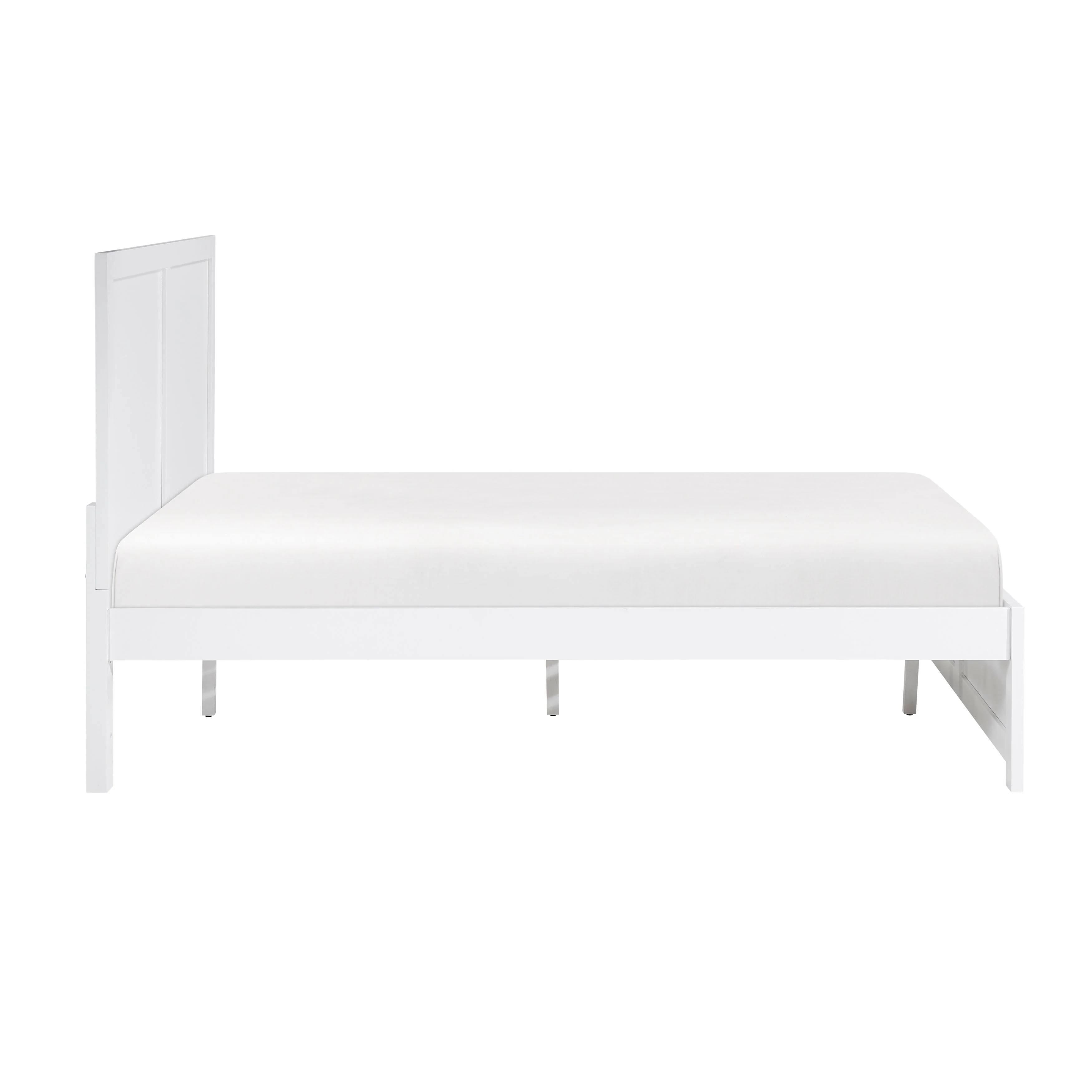 Galen White Full Platform Bed - Image 4