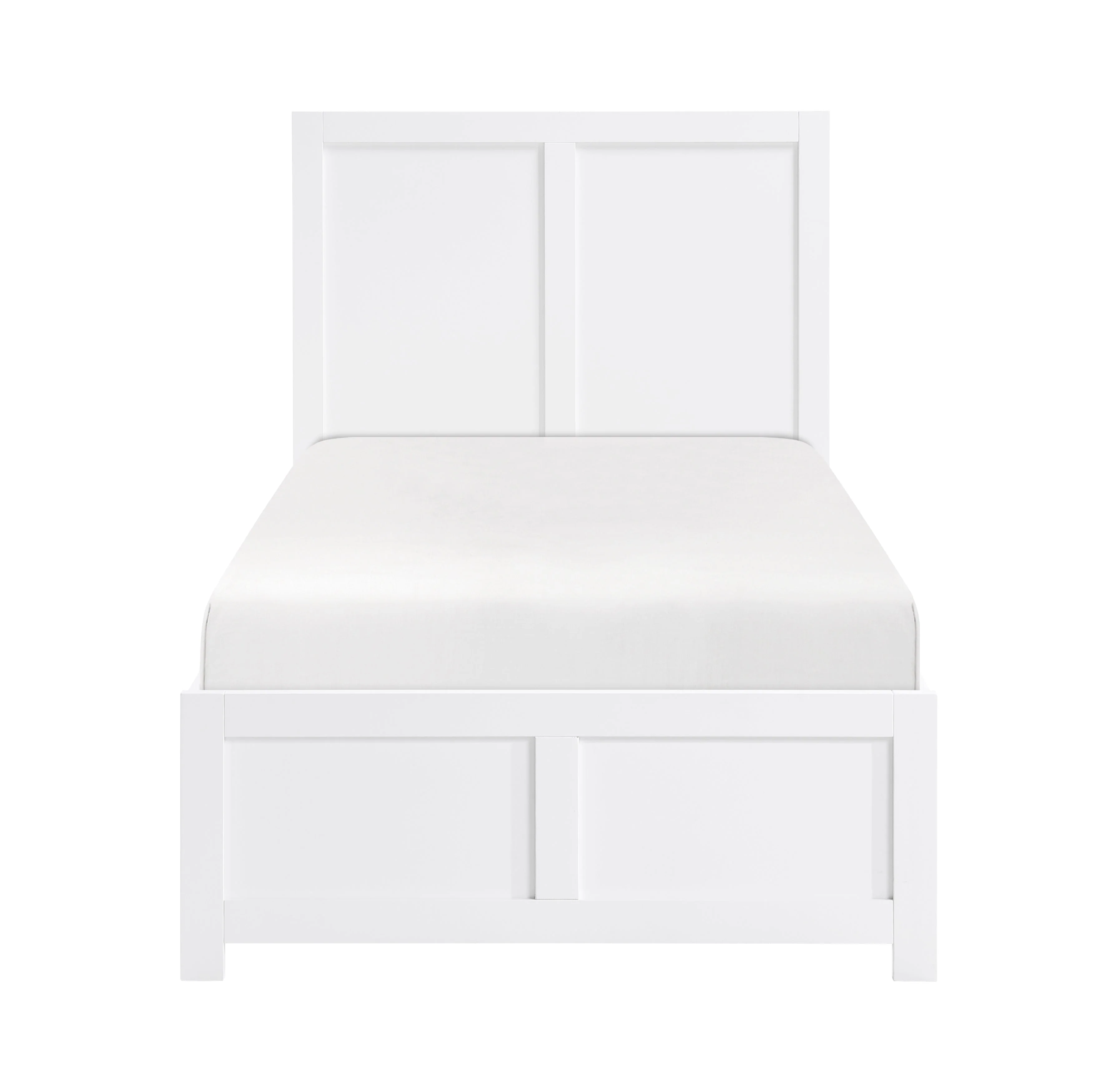 Galen White Twin Platform Bed
