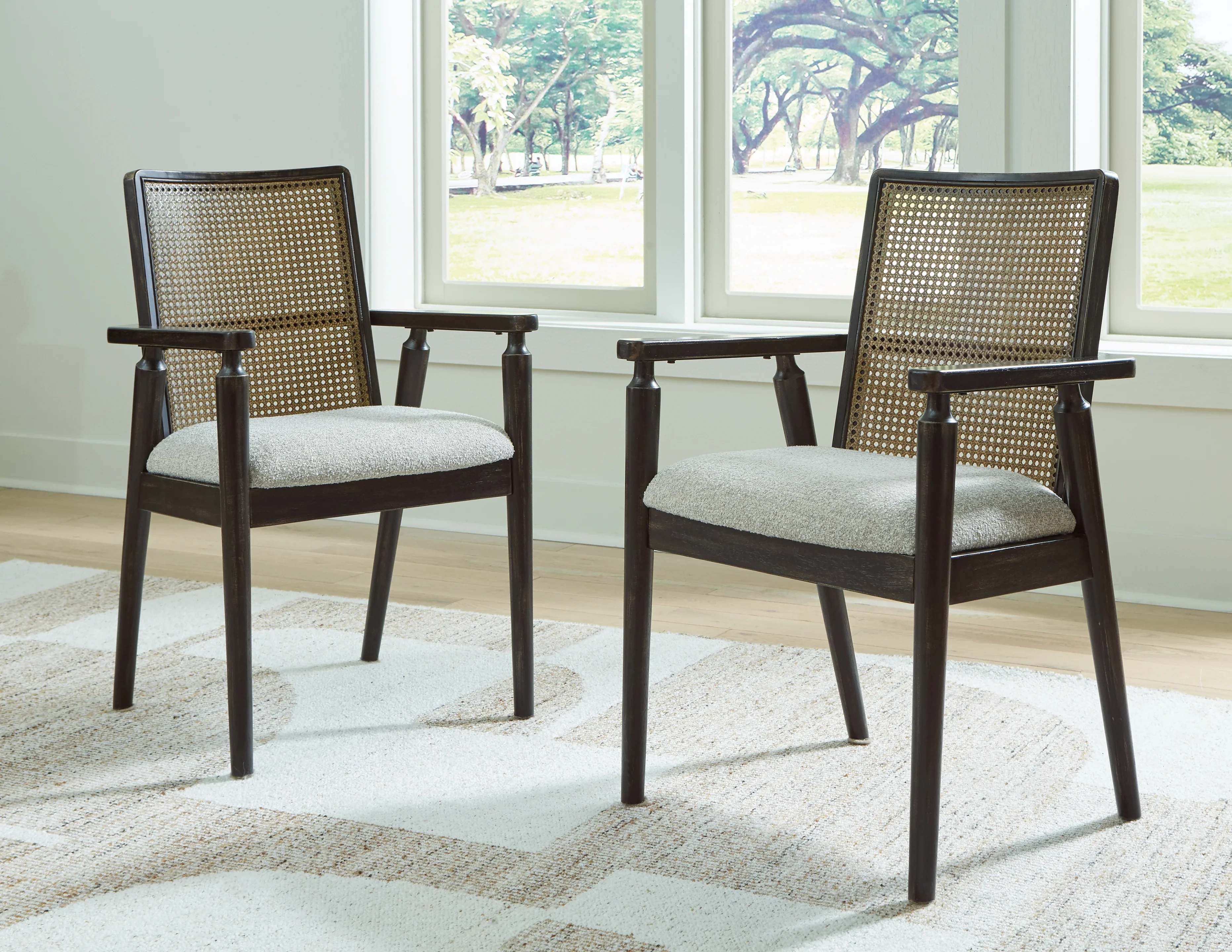 Galliden Light Brown Dining Table and 4 Chairs - Image 8
