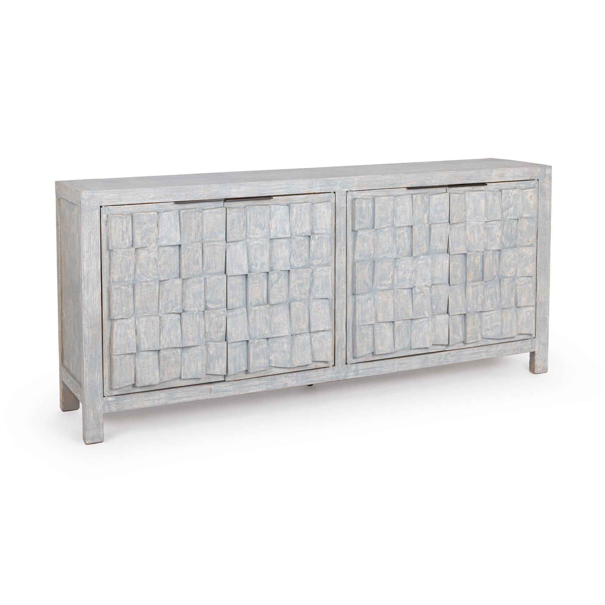 Gama 4 Door Cabinet - Blue Washed