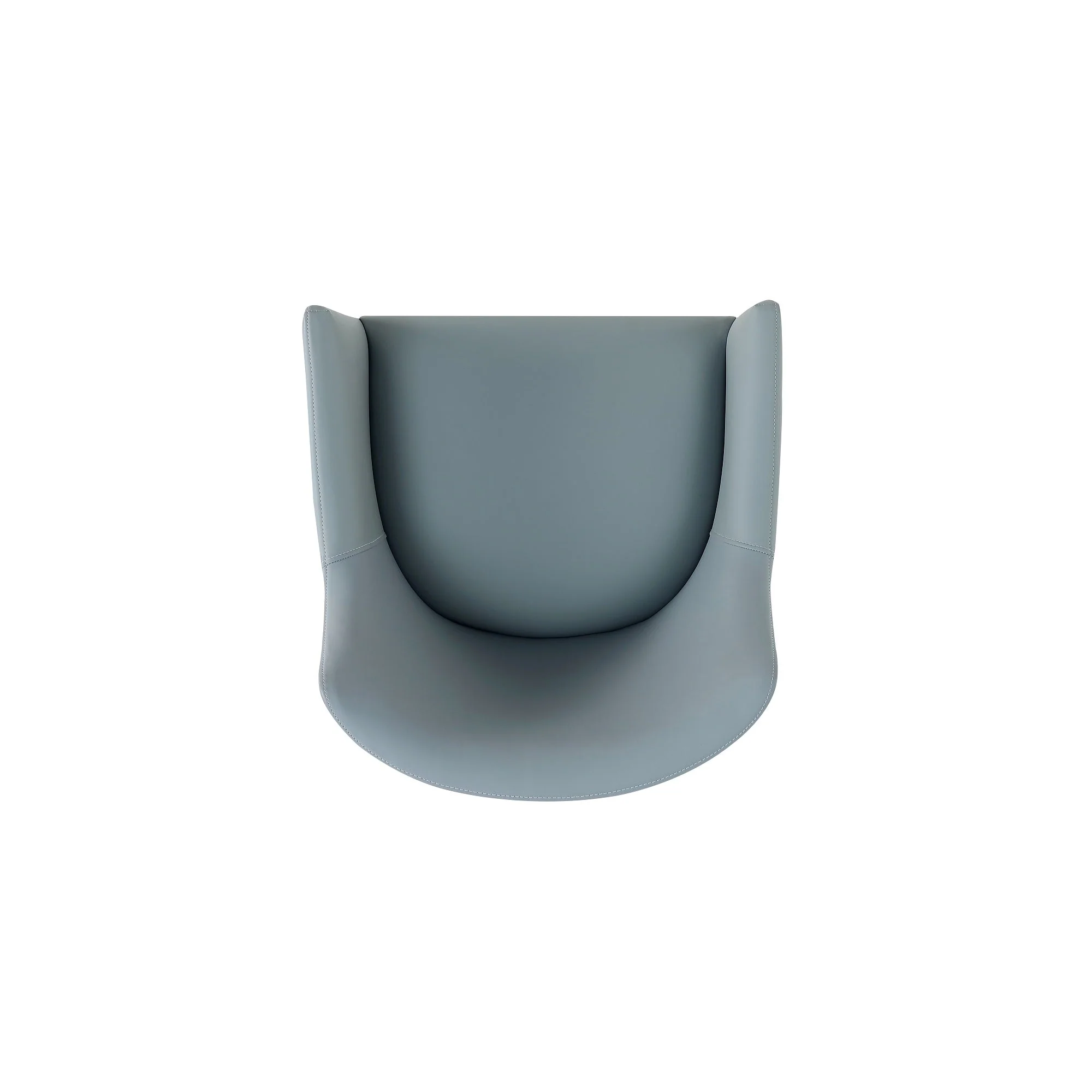 Gansevoort Faux Leather Dining Armchair in Pewter (Set of 2) - Image 8