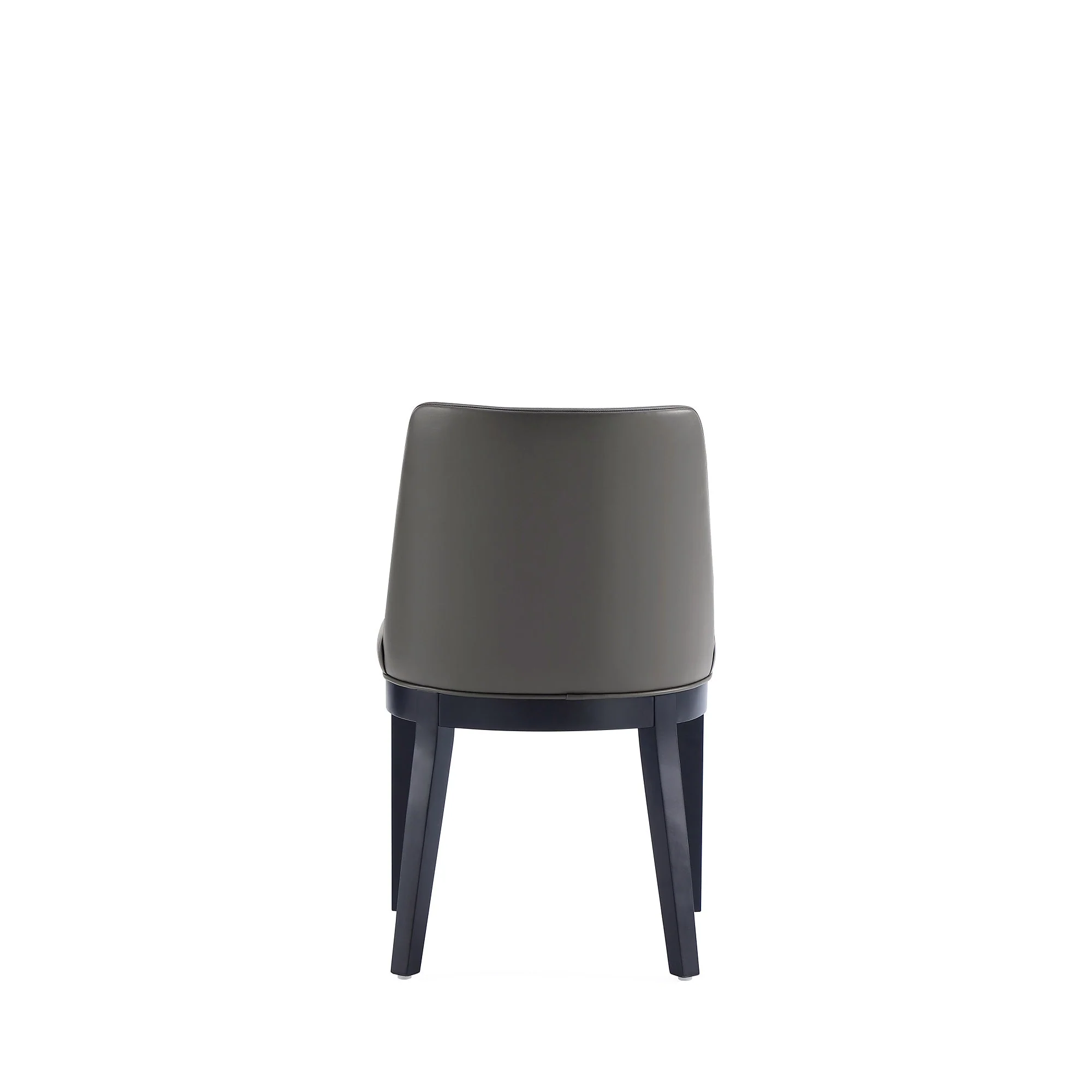 Gansevoort Faux Leather Dining Chair in Pebble Grey (set of 2) - Image 7