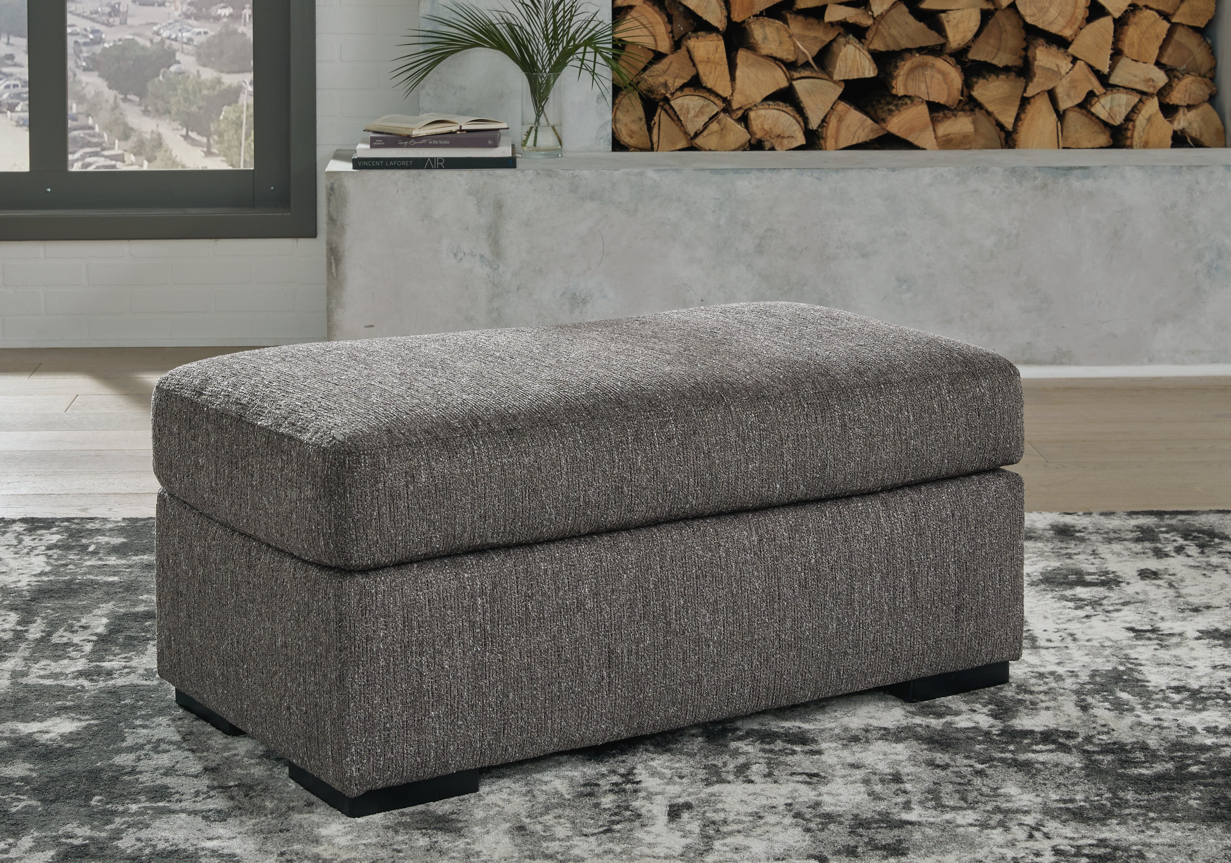 Gardiner Pewter Chair and Ottoman - Image 13