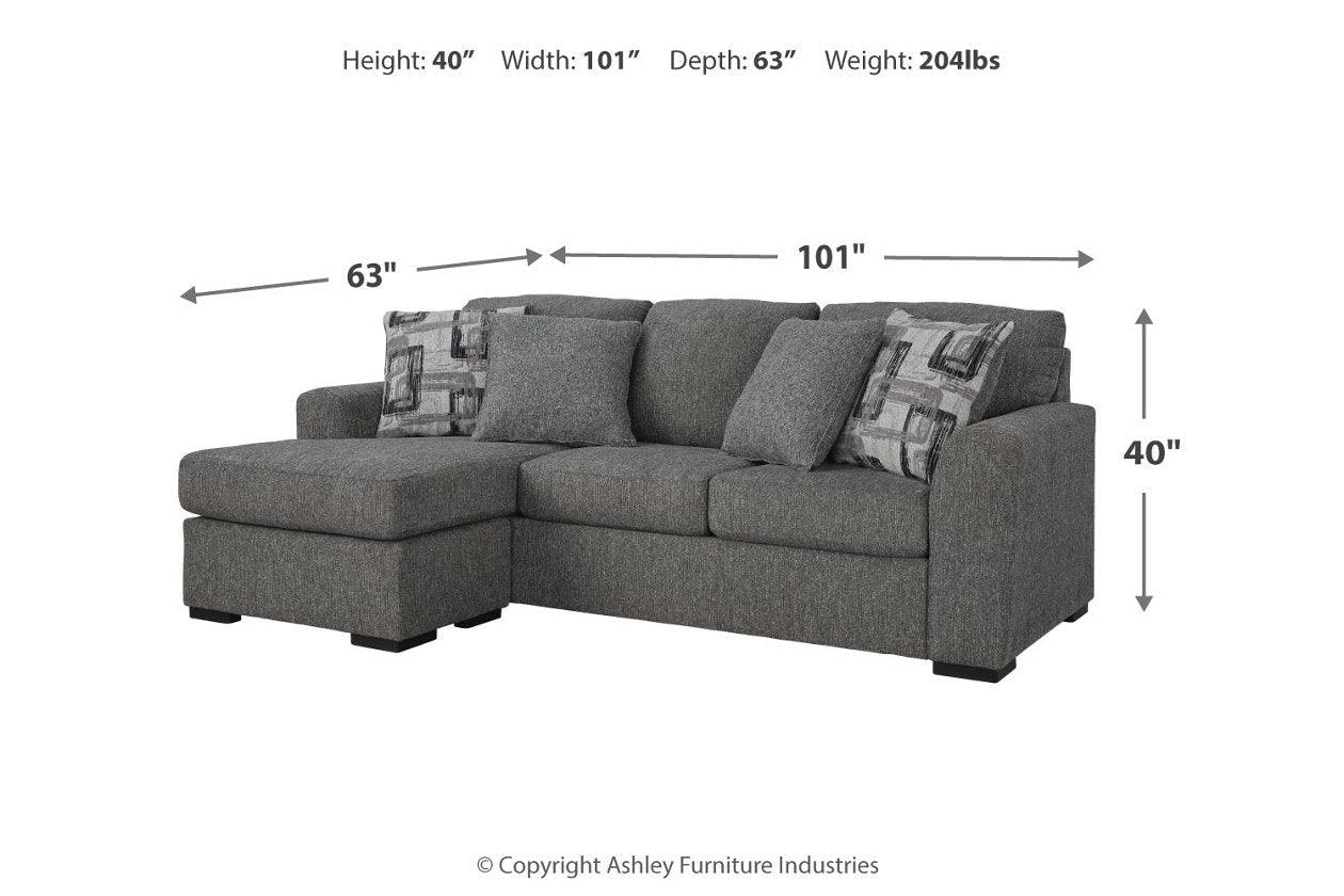 Gardiner Pewter Sofa Chaise and Ottoman - Image 10