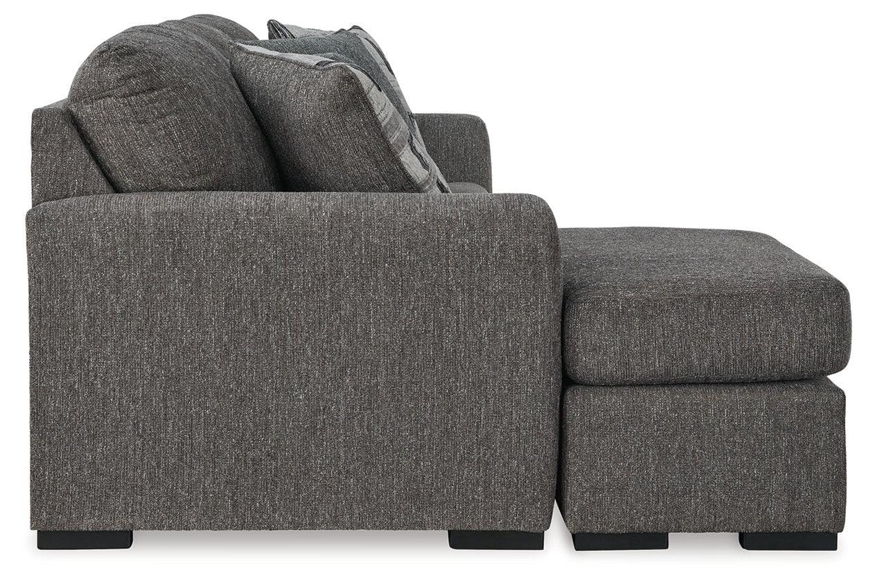 Gardiner Pewter Sofa Chaise and Ottoman - Image 4