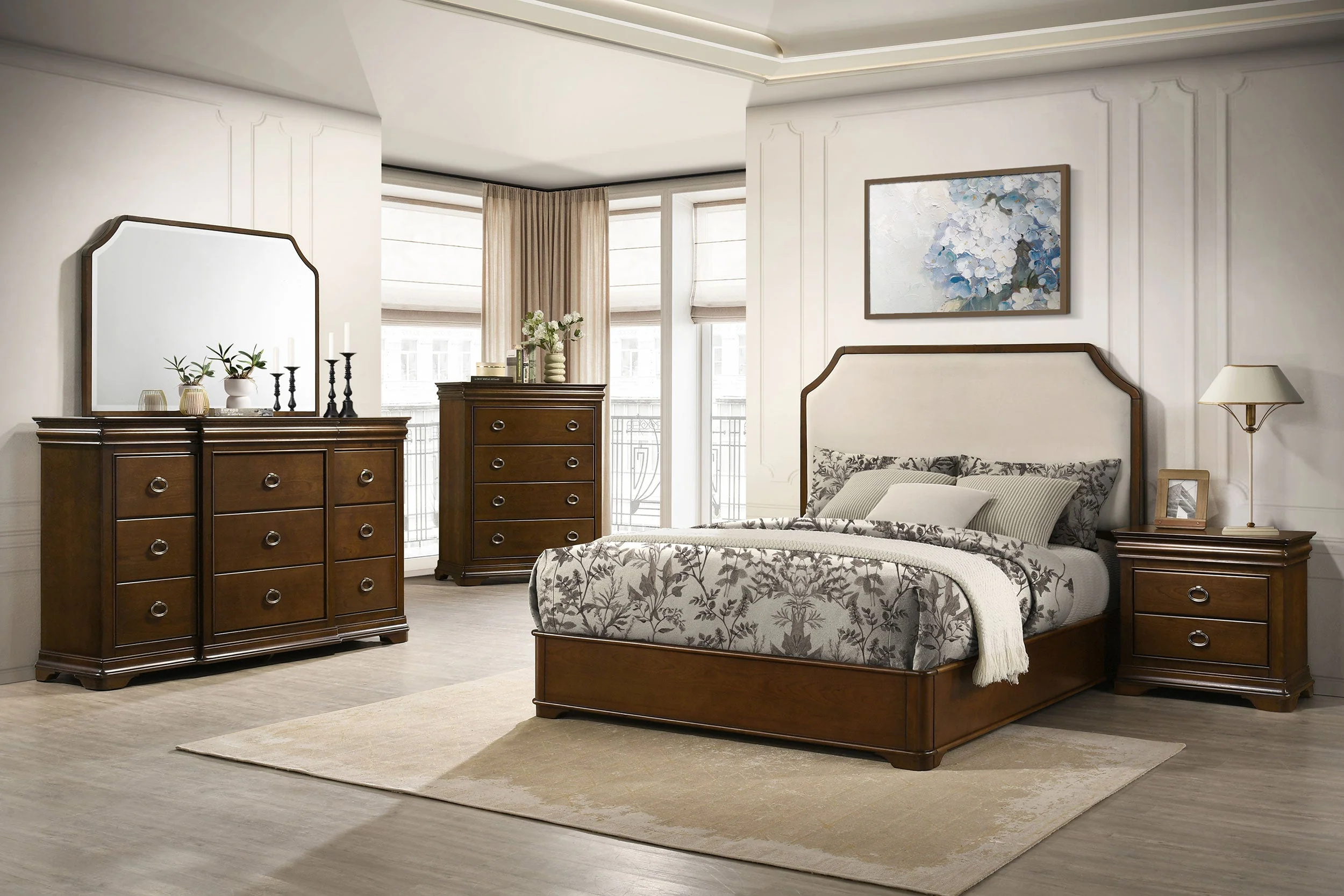 Garland Brown Cherry 11-drawer Bedroom Dresser Cabinet - Image 16