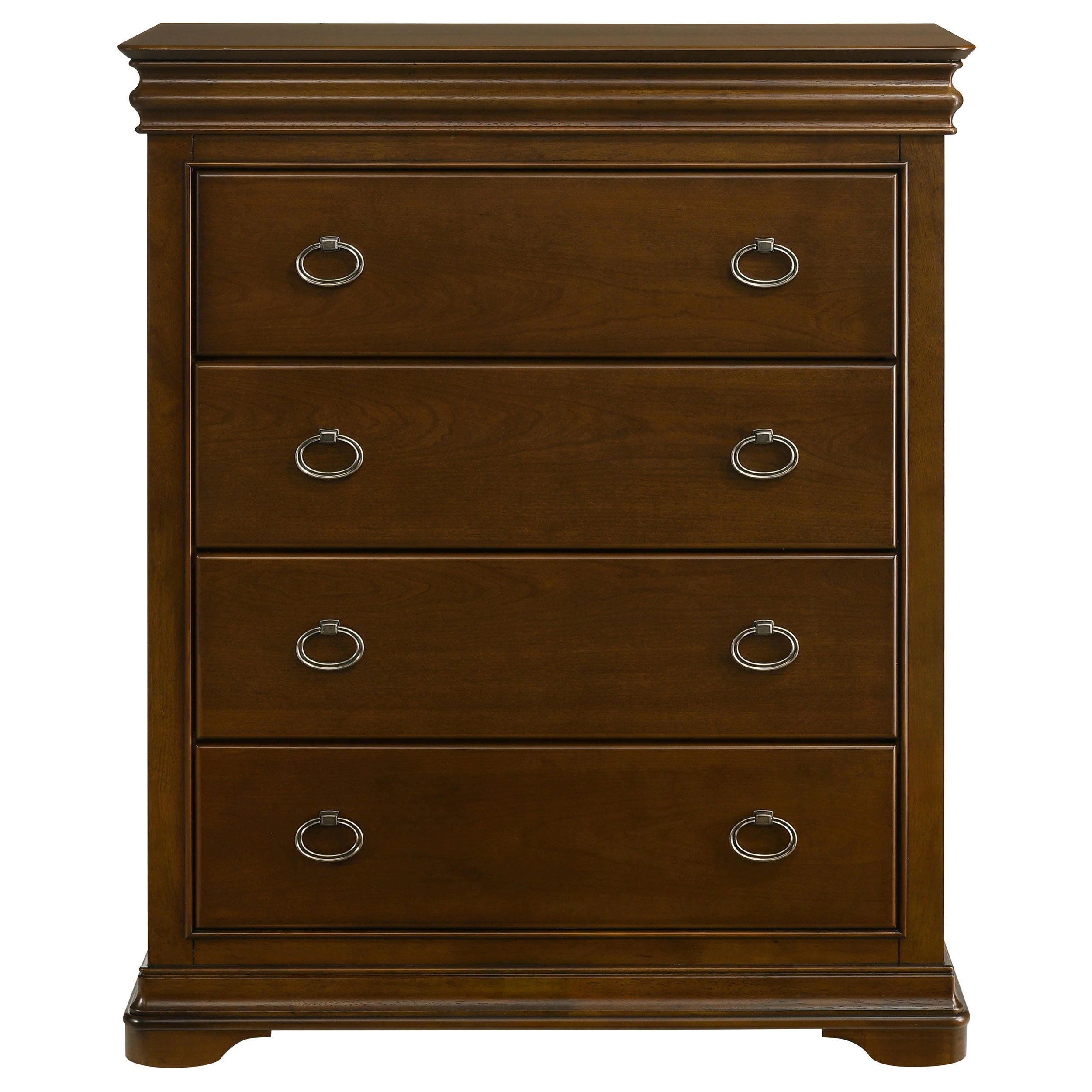 Garland Brown Cherry 4-drawer Bedroom Chest of Drawers - Image 3