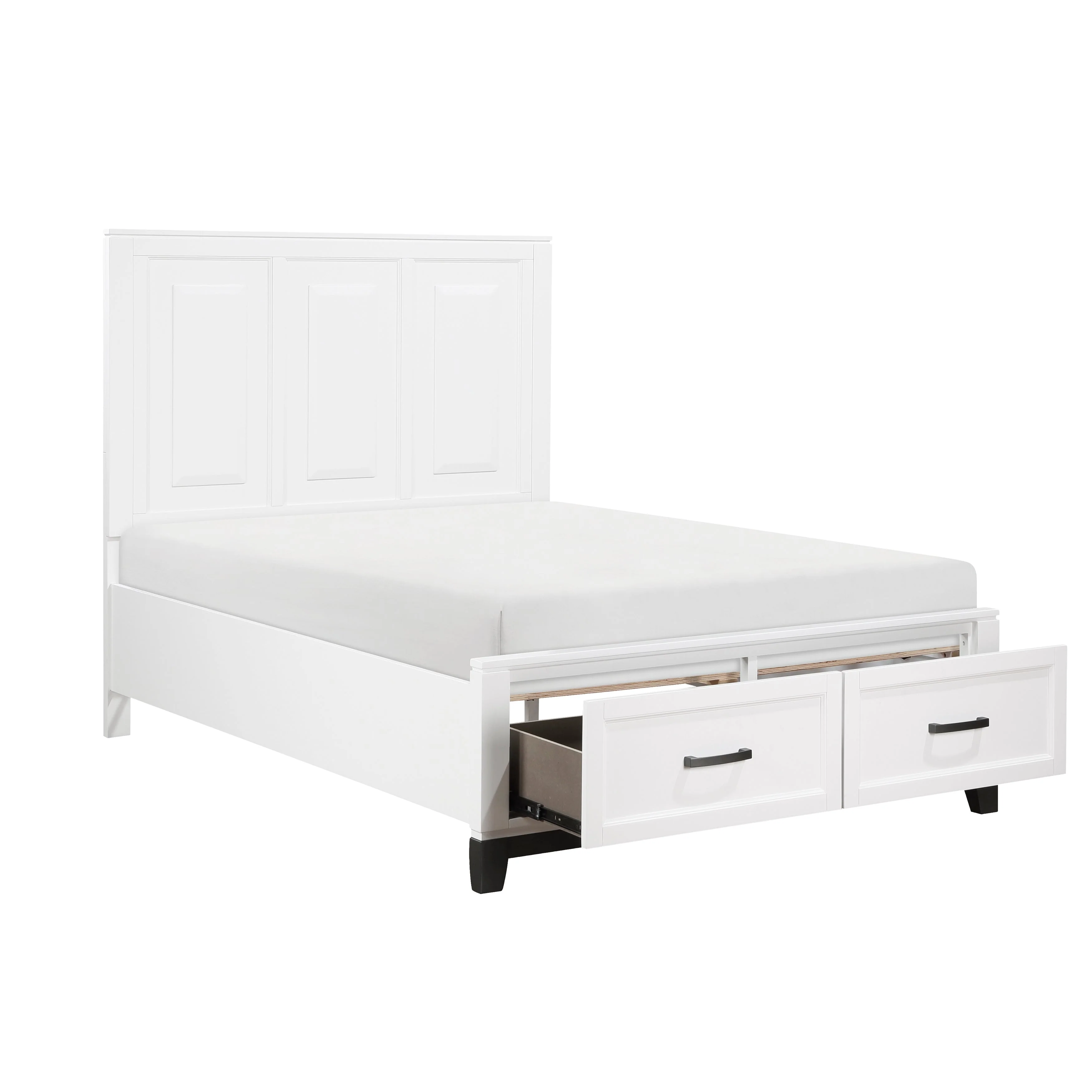 Garretson White Full Storage Platform Bed - Image 4