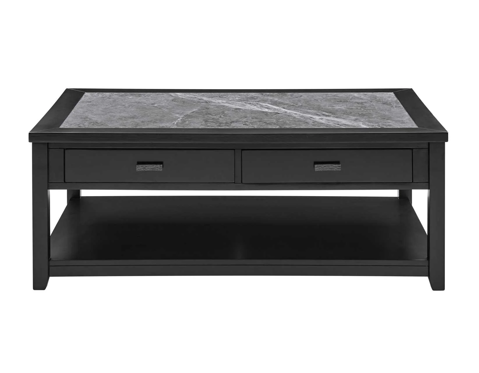 Garvine Sintered Stone Coffee Table with Casters - Image 3