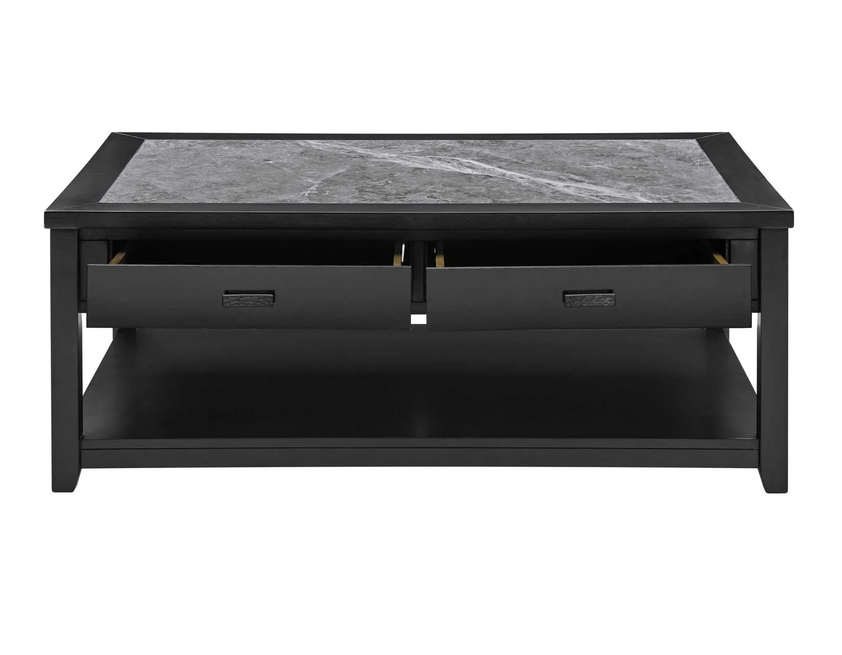 Garvine Sintered Stone Coffee Table with Casters - Image 4