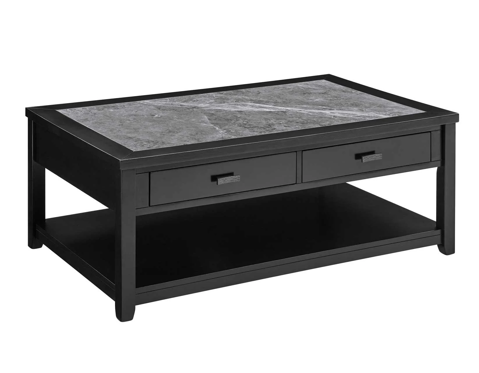 Garvine Sintered Stone Coffee Table with Casters - Image 5