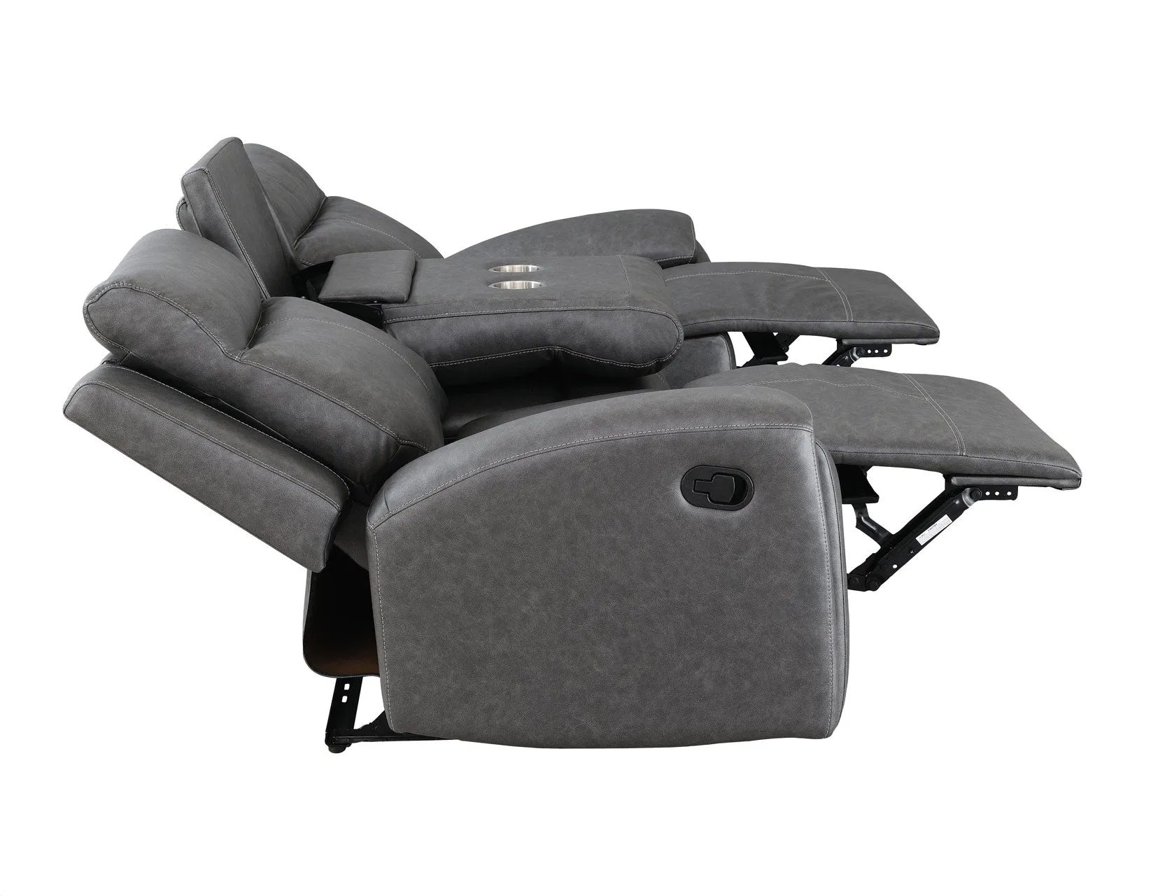 Gaston Reclining Sofa with Drop-Down Console - Image 8