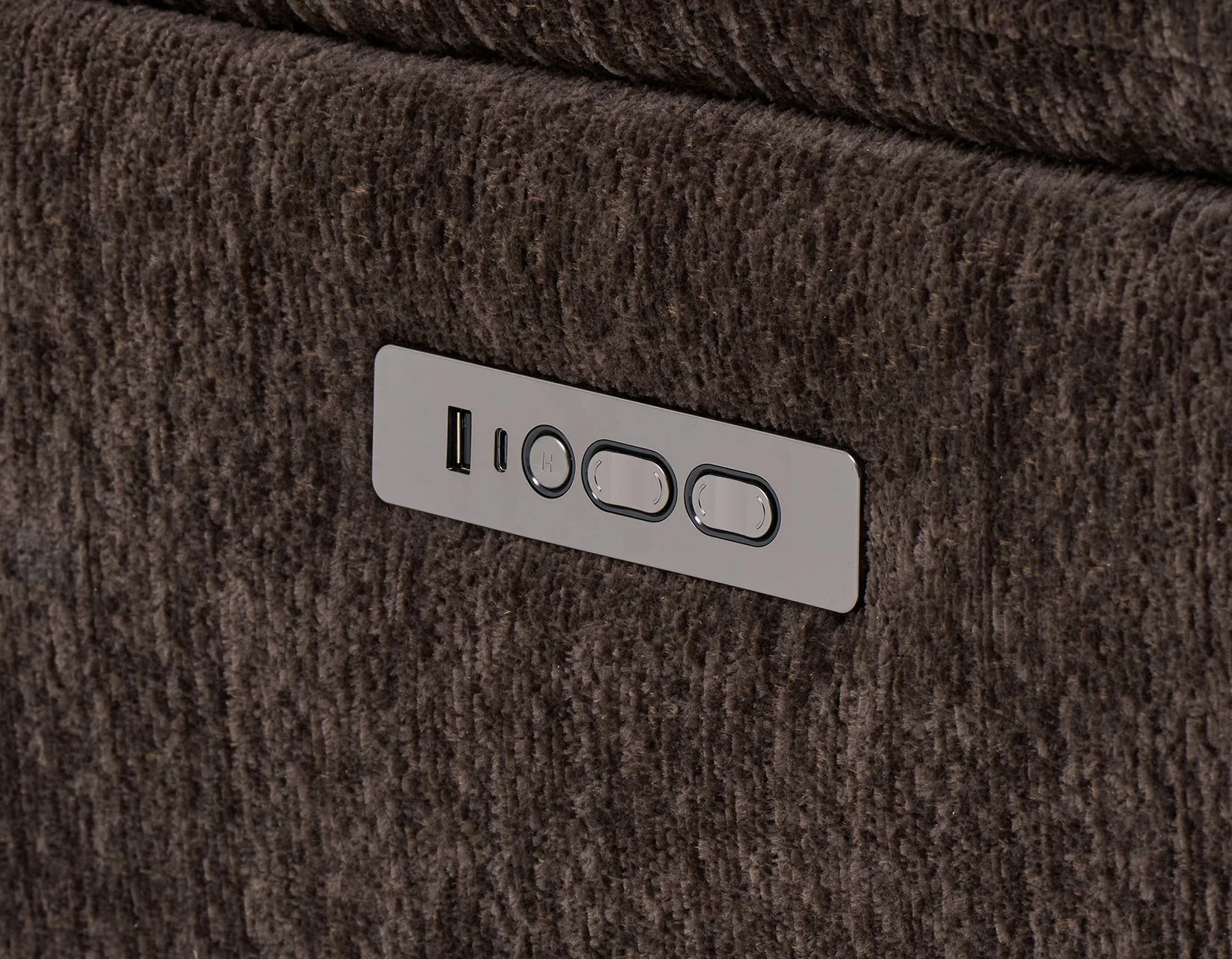 Gatlin Brown Fabric Dual-Power 2-Piece Reclining Loveseat - Image 8