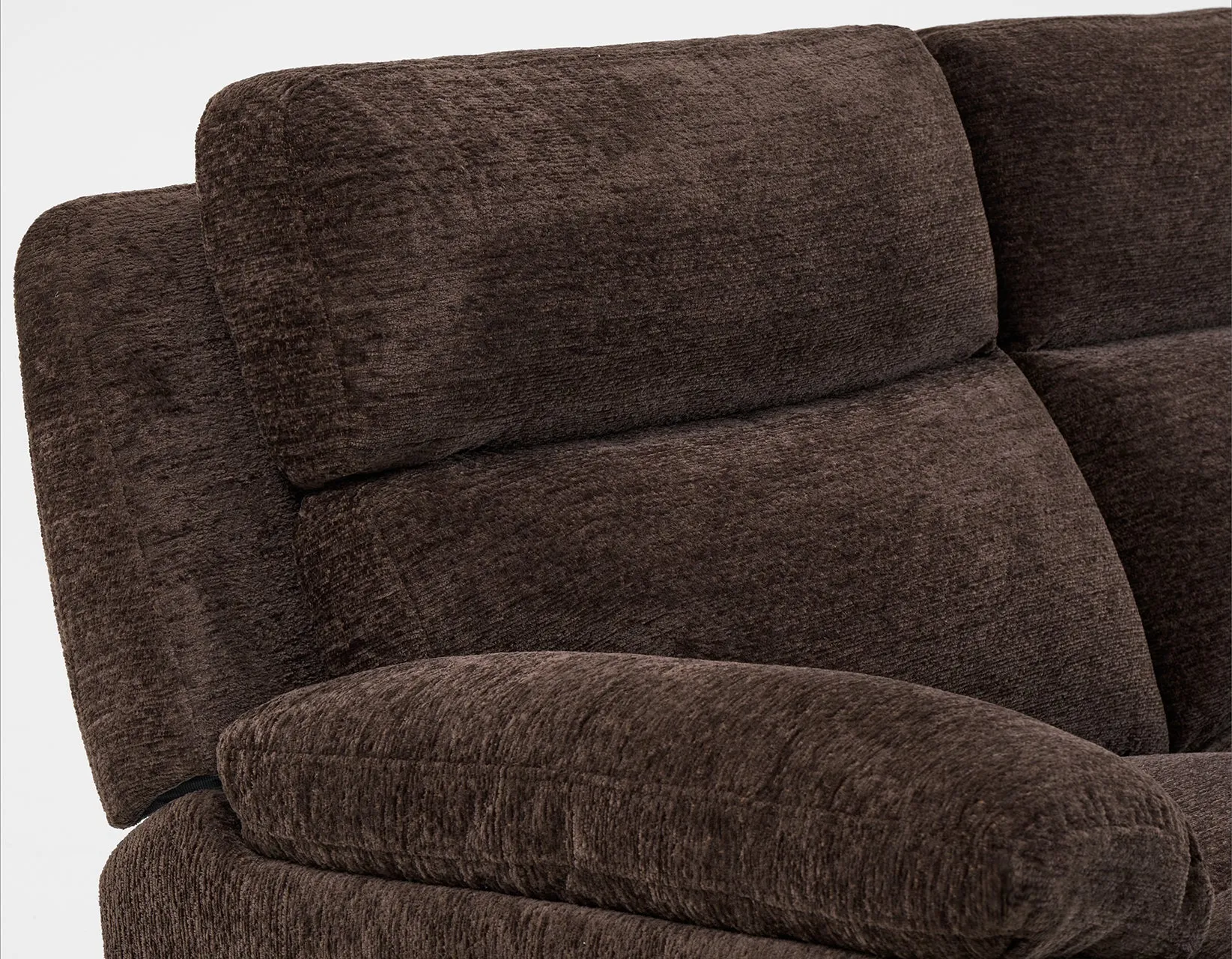 Gatlin Dual-Power Brown Fabric 6-Piece Modular Reclining Sectional - Image 5