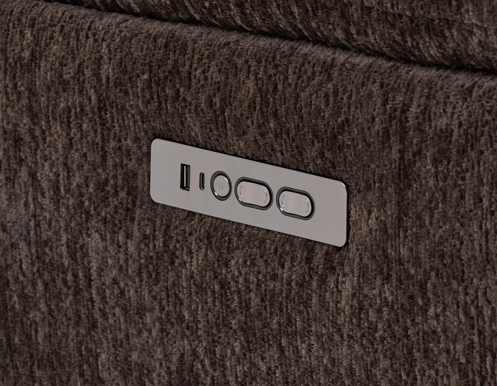 Gatlin Dual-Power Brown Fabric 6-Piece Modular Reclining Sectional - Image 9