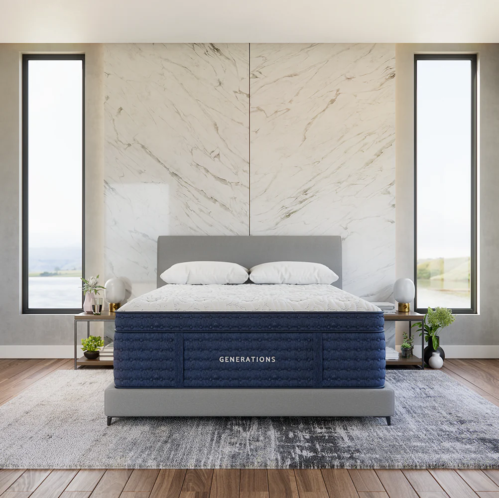 Generations 2.0 NT Tribute Luxe Blue Twin XL 14" Medium Mattress - Image 2
