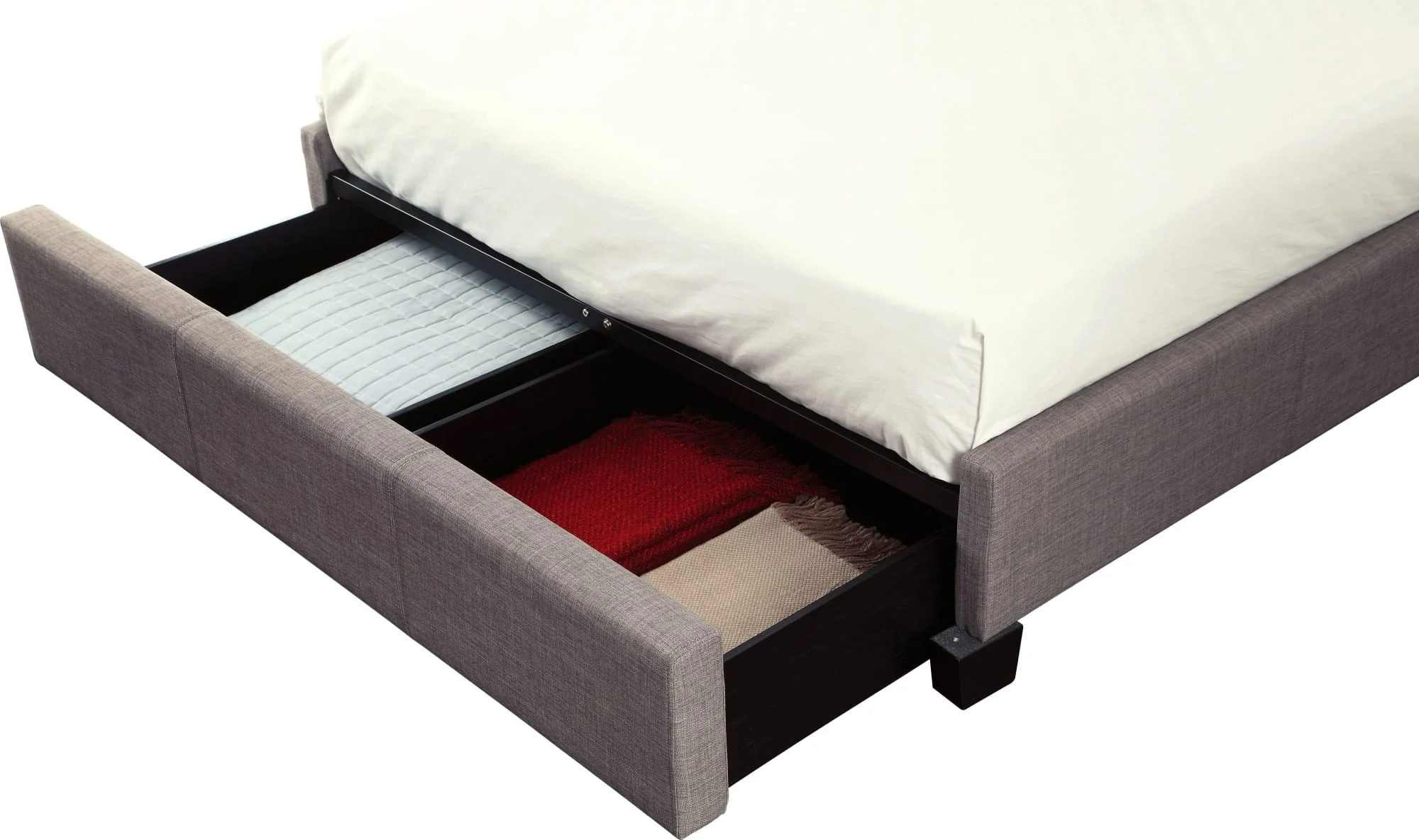 Geneva - Adona Dolphin Queen Upholstered Footboard Storage Bed - Image 9