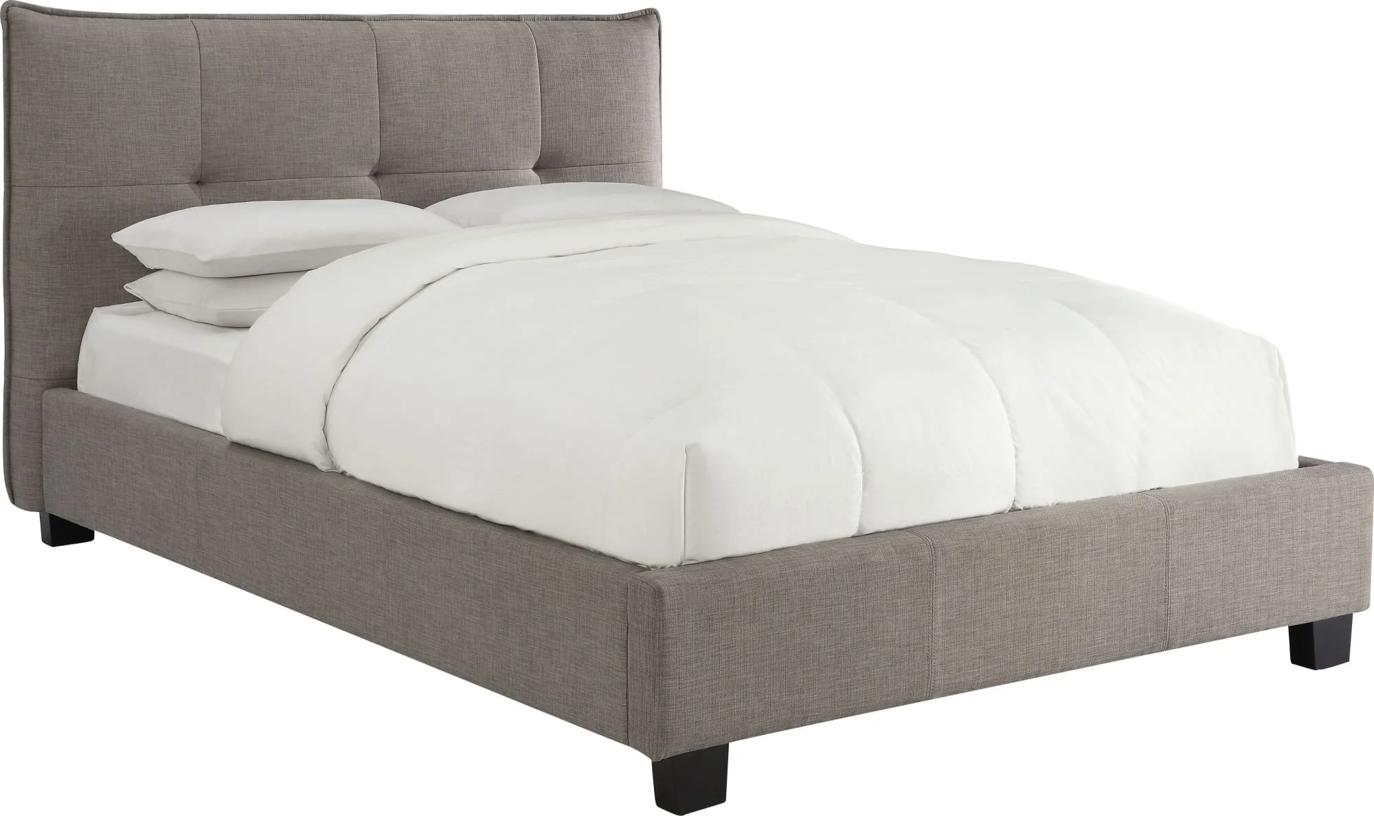 Geneva - Adona Dolphin Queen Upholstered Platform Bed - Image 7