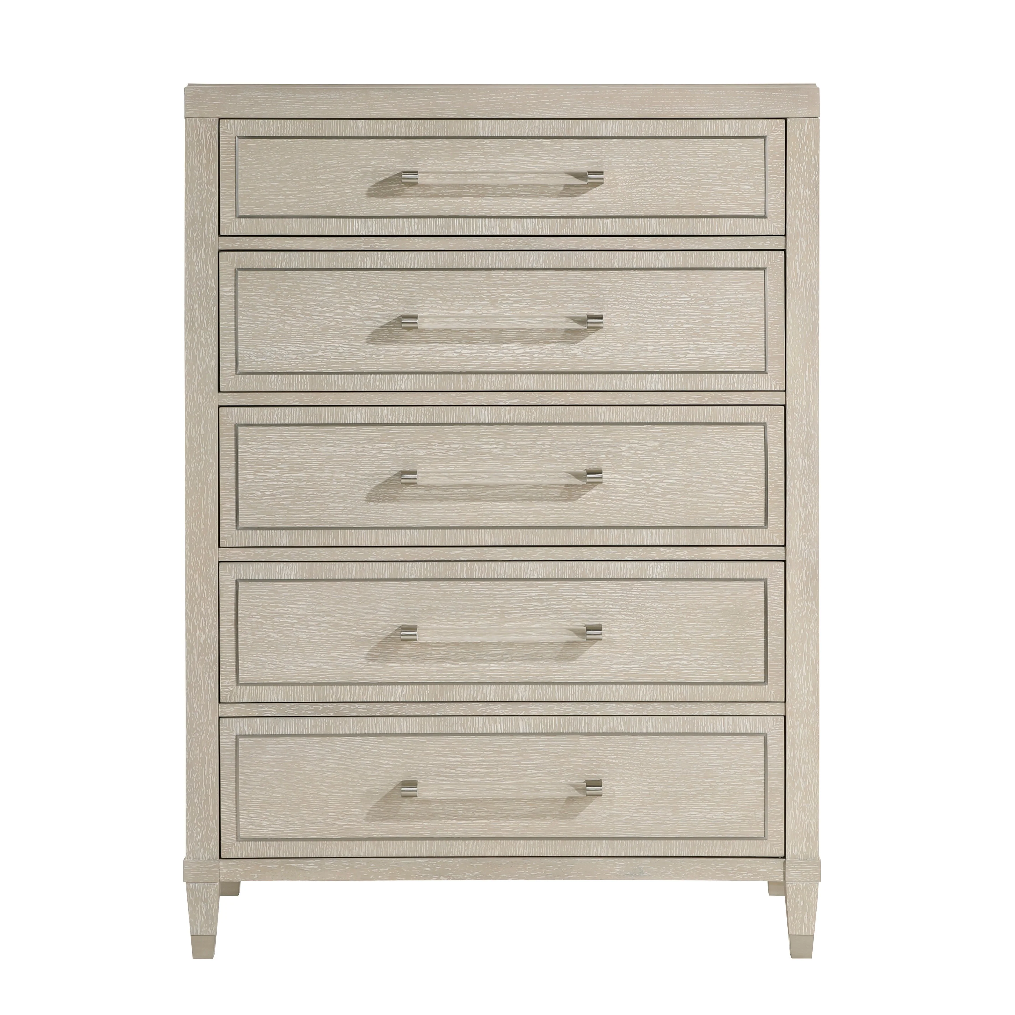 Genoa Light Oak Upholstered Storage Platform Bedroom Set - Image 23