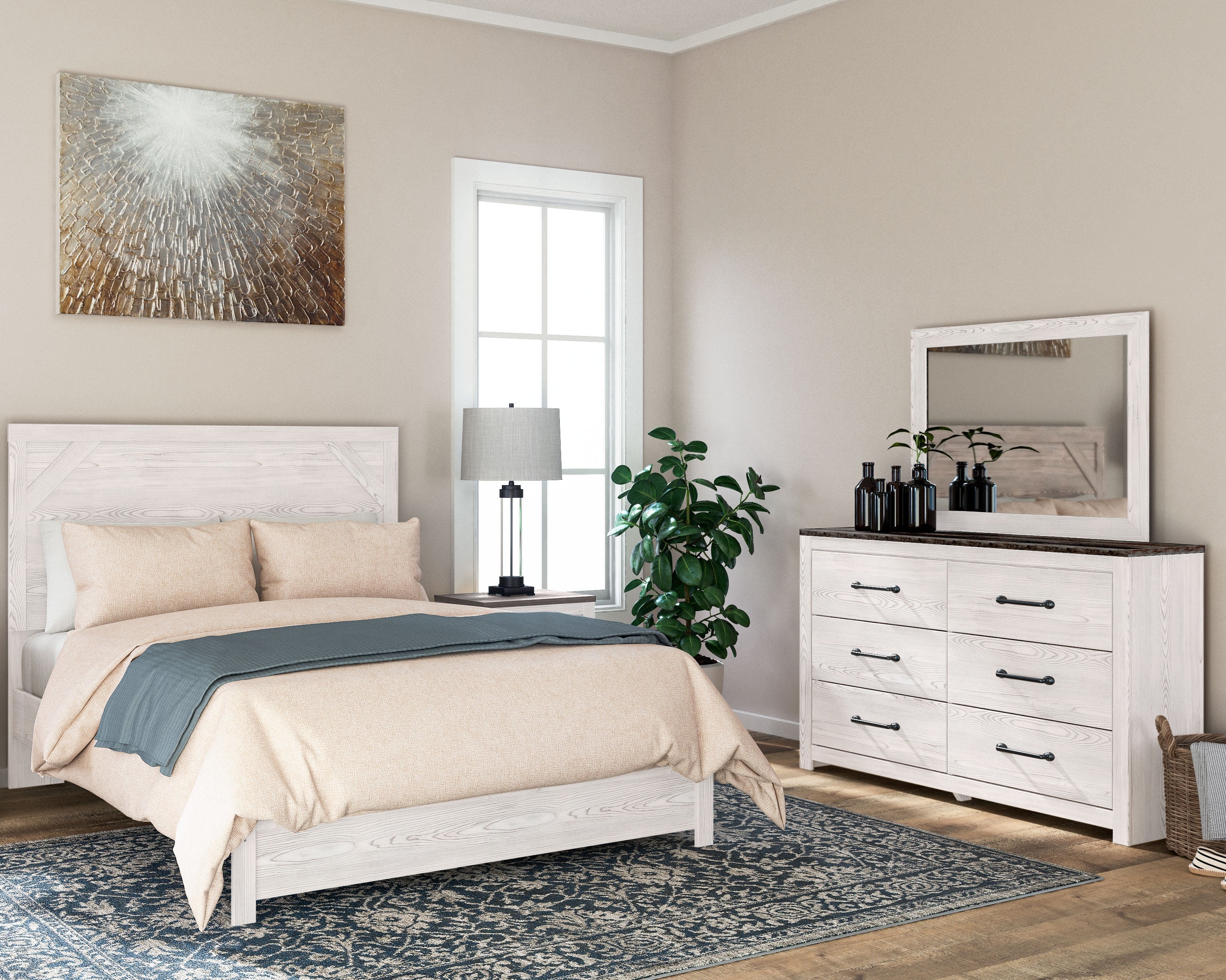 Gerridan White/Gray Panel Bedroom Set - Image 14