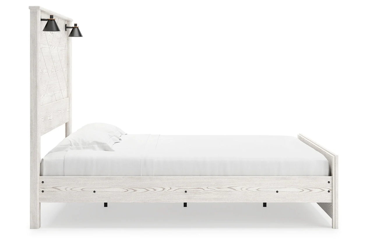 Gerridan White King LED Panel Bed - Image 5