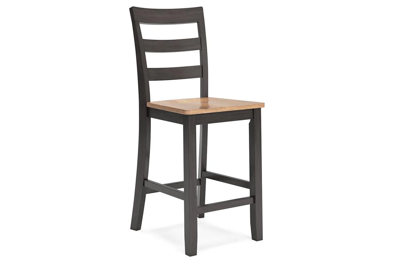 Gesthaven Natural/Brown Counter Height Dining Table and 4 Barstools - Image 2