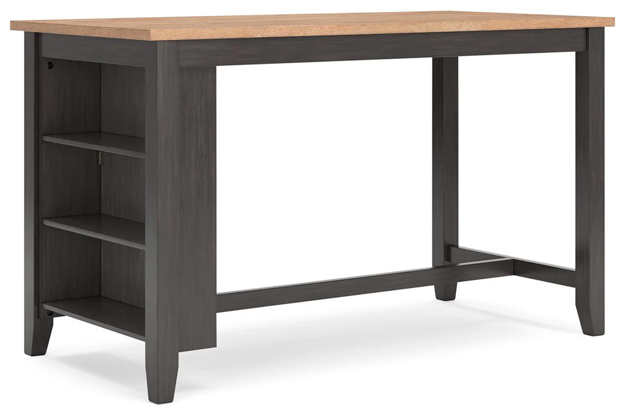 Gesthaven Natural/Brown Counter Height Dining Table and 4 Barstools - Image 3