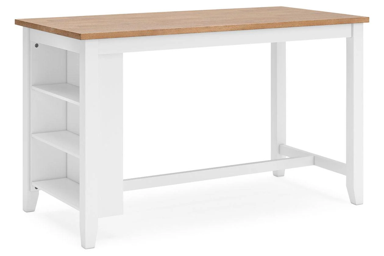 Gesthaven Natural/White Counter Height Dining Table and 4 Barstools - Image 4
