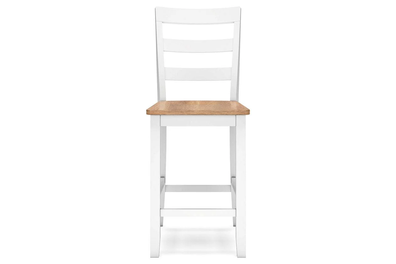 Gesthaven Natural/White Counter Height Dining Table and 2 Barstools - Image 10