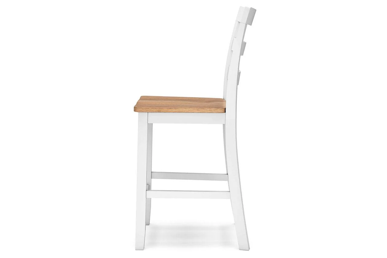 Gesthaven Natural/White Counter Height Dining Table and 2 Barstools - Image 11