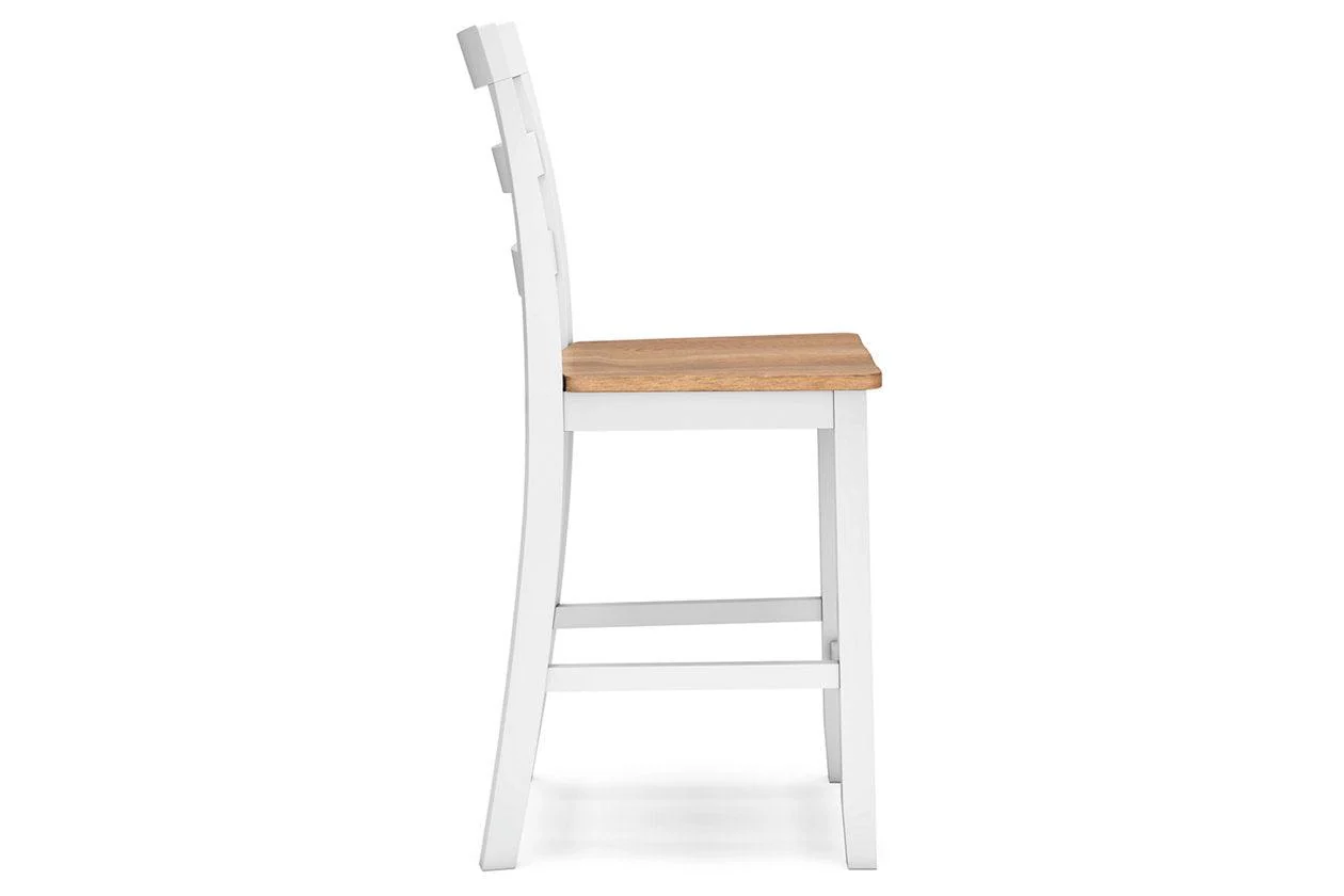 Gesthaven Natural/White Counter Height Dining Table and 2 Barstools - Image 12