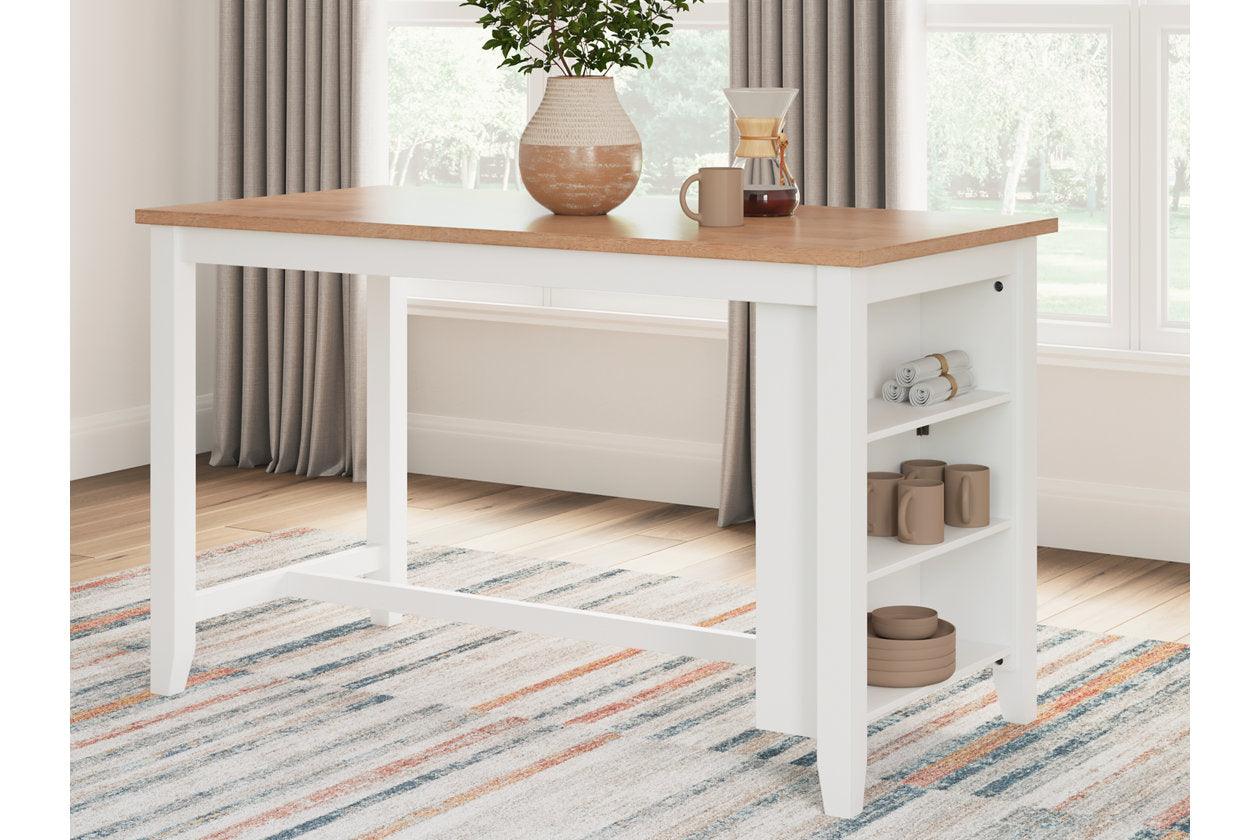 Gesthaven Natural/White Counter Height Dining Table and 2 Barstools - Image 14