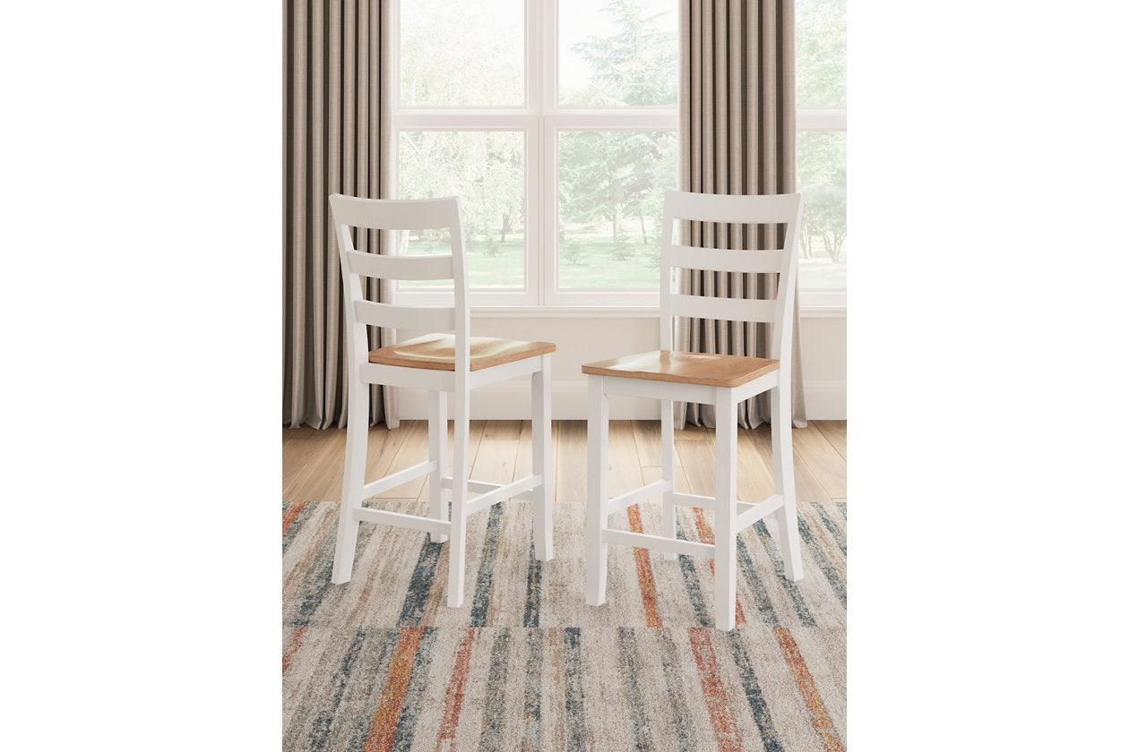 Gesthaven Natural/White Counter Height Dining Table and 2 Barstools - Image 17