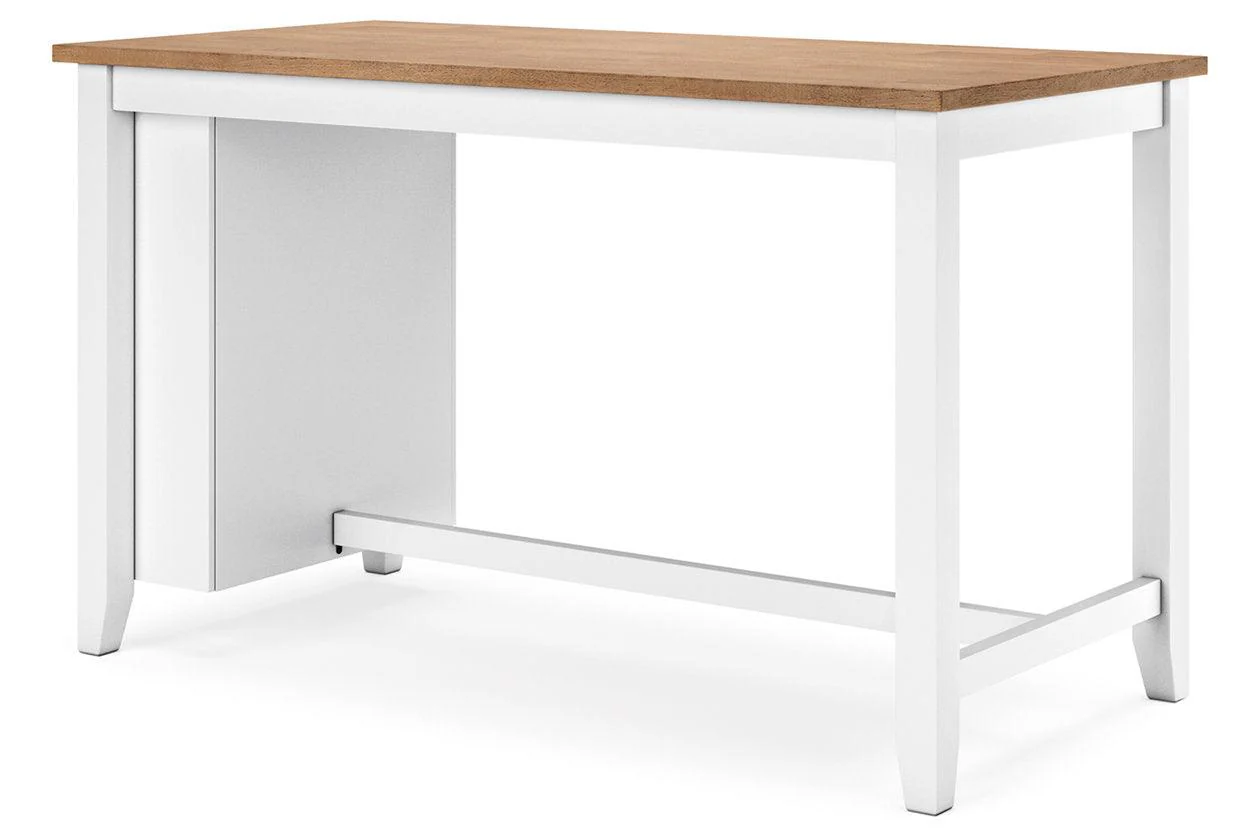 Gesthaven Natural/White Counter Height Dining Table and 2 Barstools - Image 2