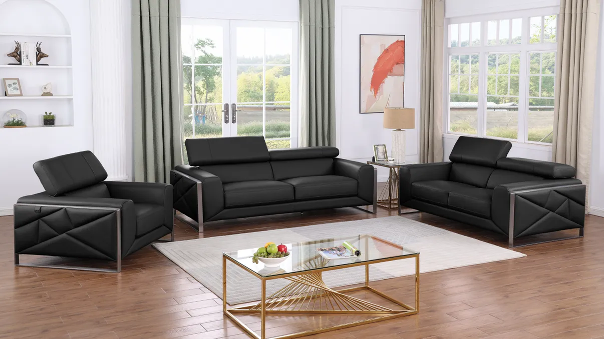Giorgio Black Living Room set