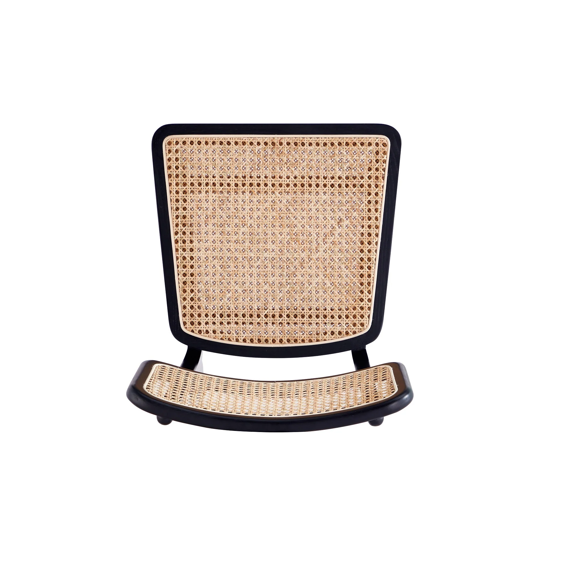 Giverny Dining Chair in Black and Natural Cane (set of 2) - Image 9