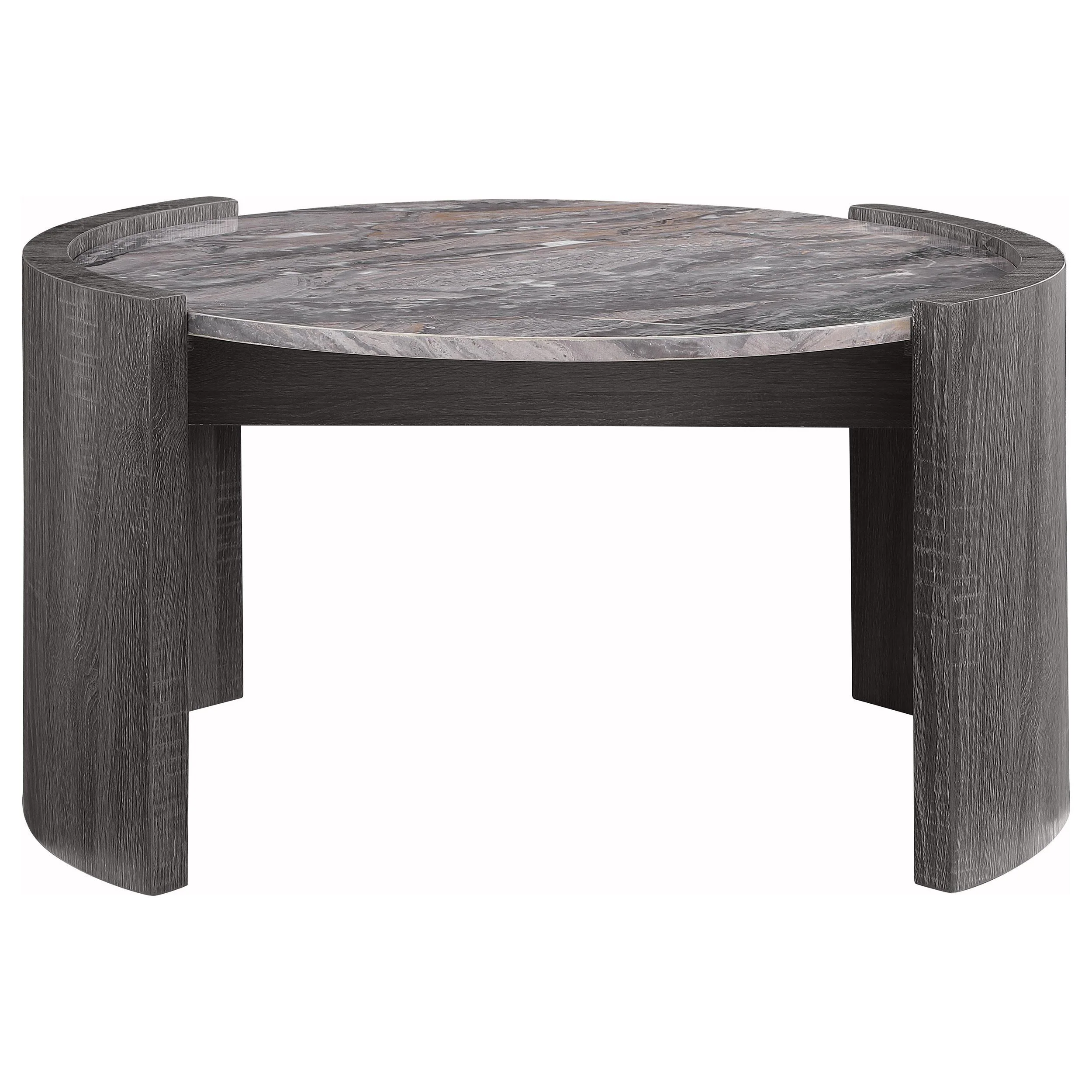 Gladstone Distressed Gray 3-Piece Coffee and End Table Set - Image 4