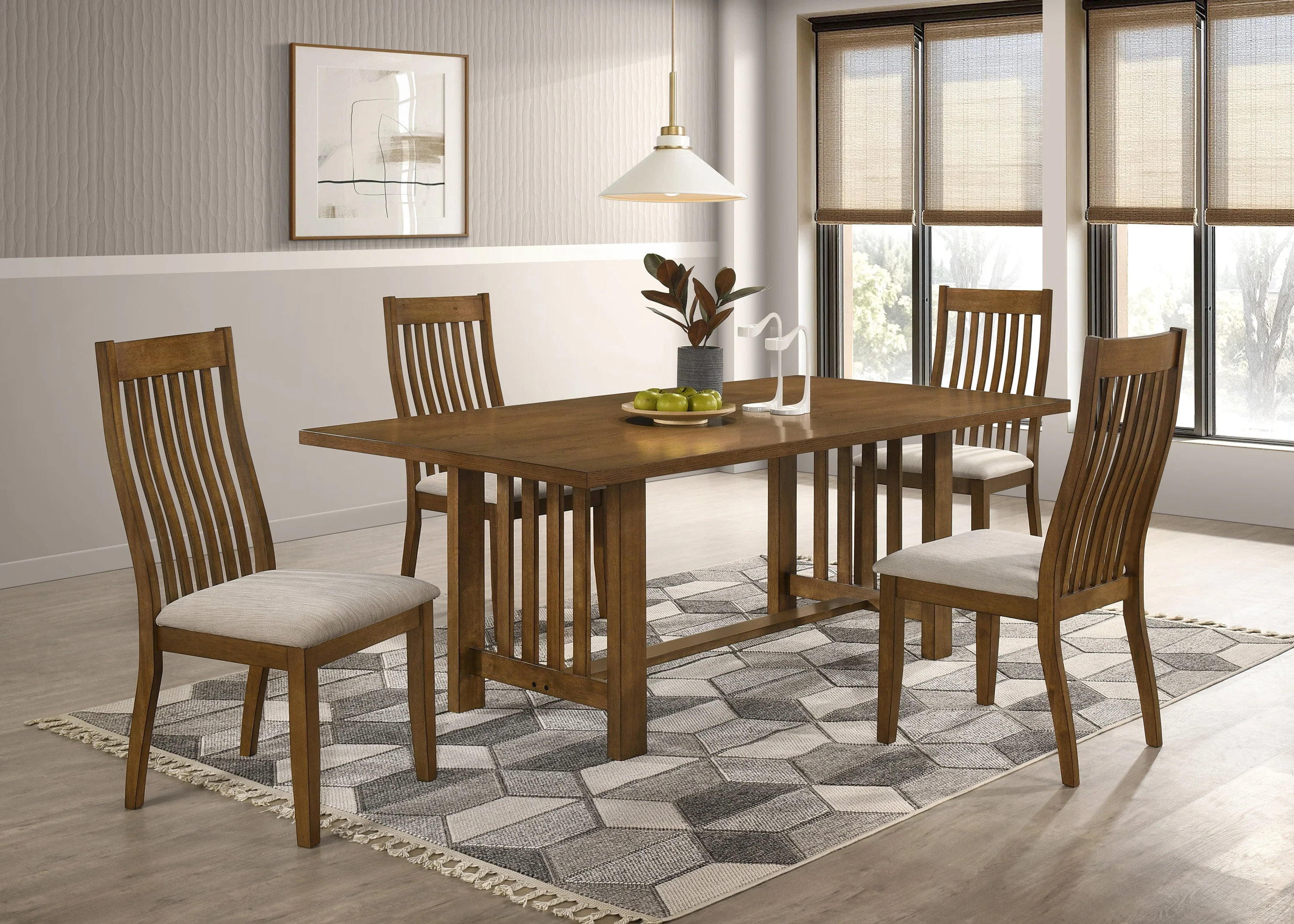 Glendale Beige/Brown Dining Side Chair (Set of 2) - Image 5