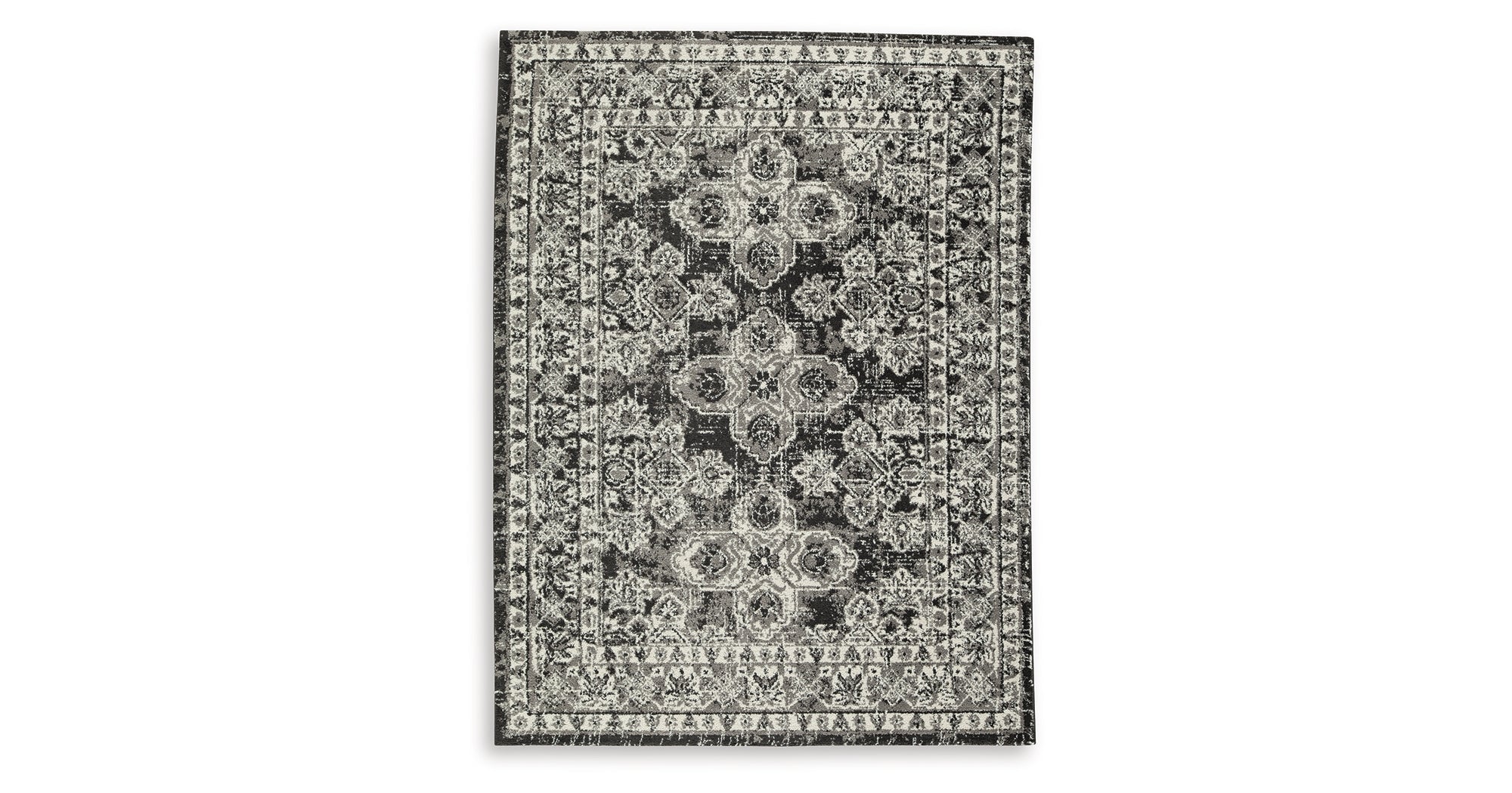 Glennisman Black/Gray/Ivory Medium Rug - Image 6