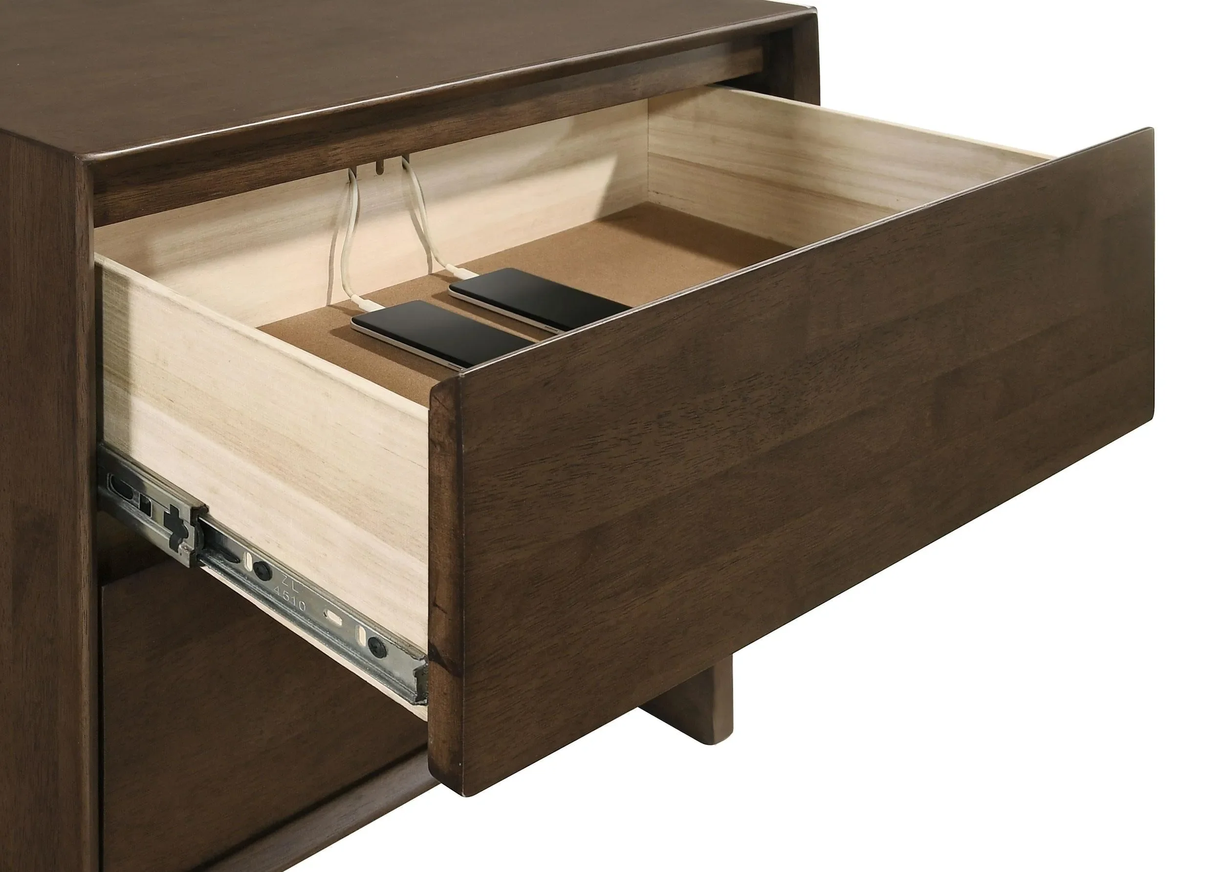 Glenwood Warm Brown 2-Drawer Nightstand - Image 10