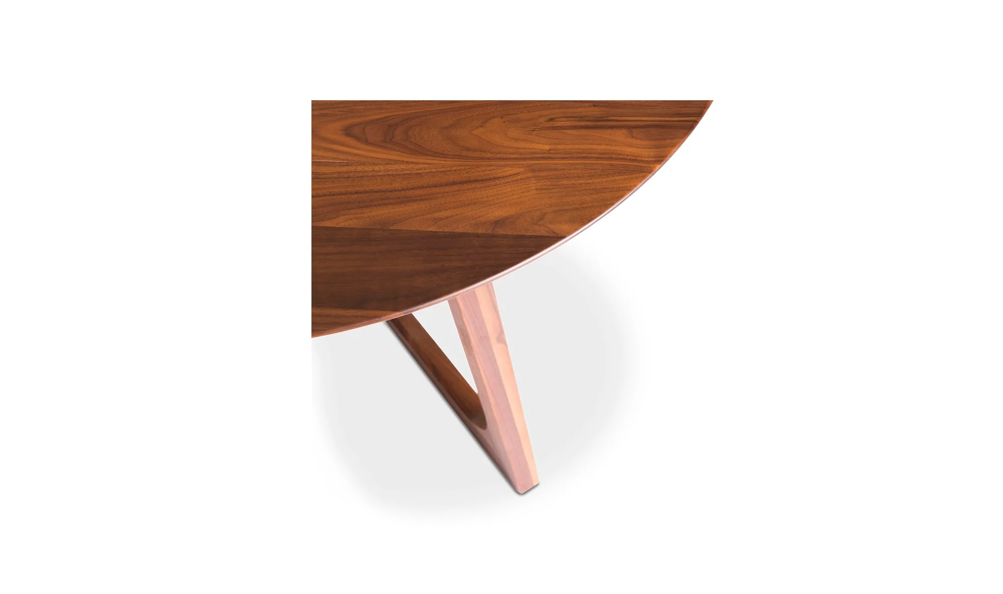 Godenza Round Dining Table Walnut - Image 9