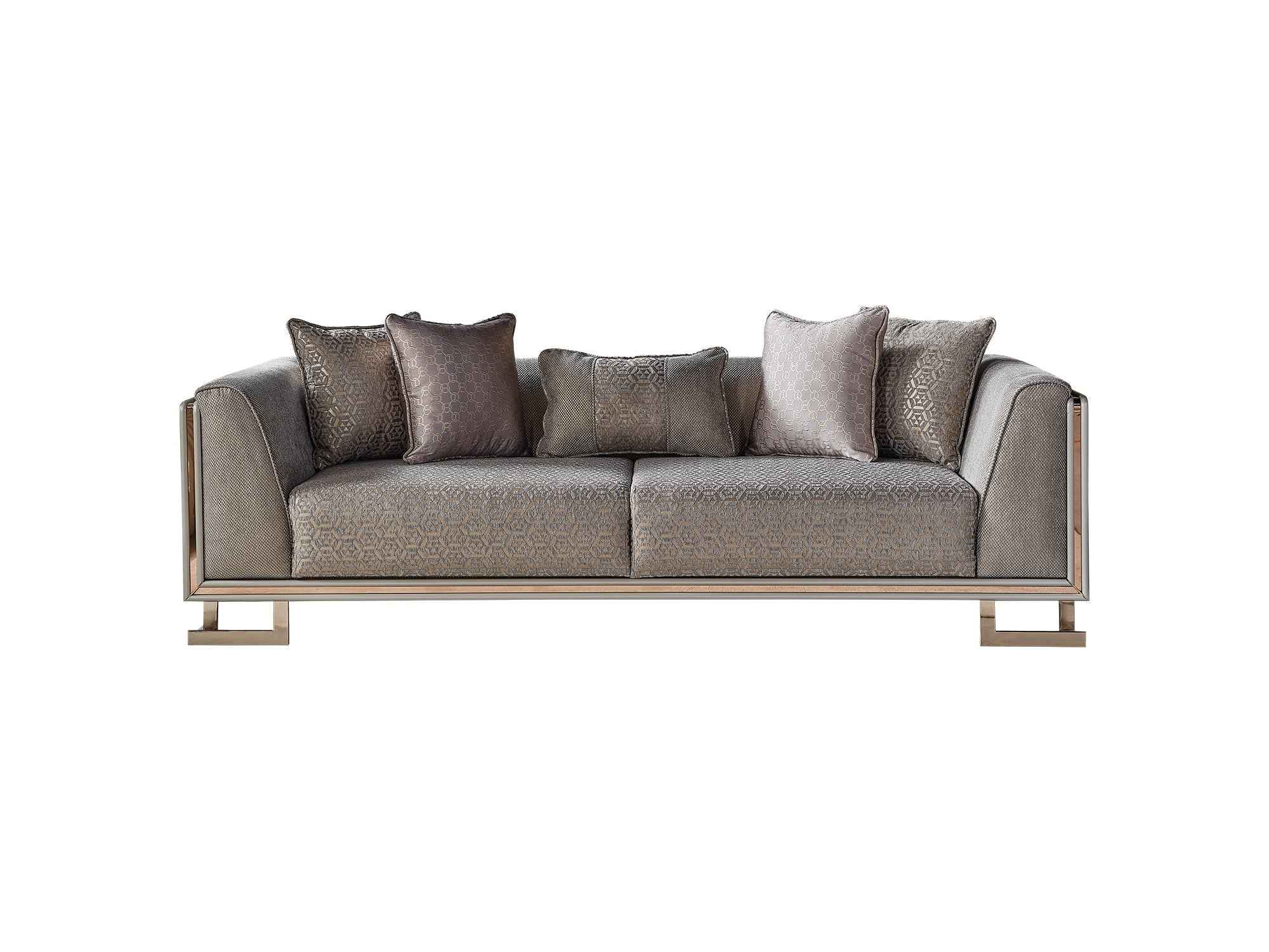 Gokce Grey Stationary Sofa