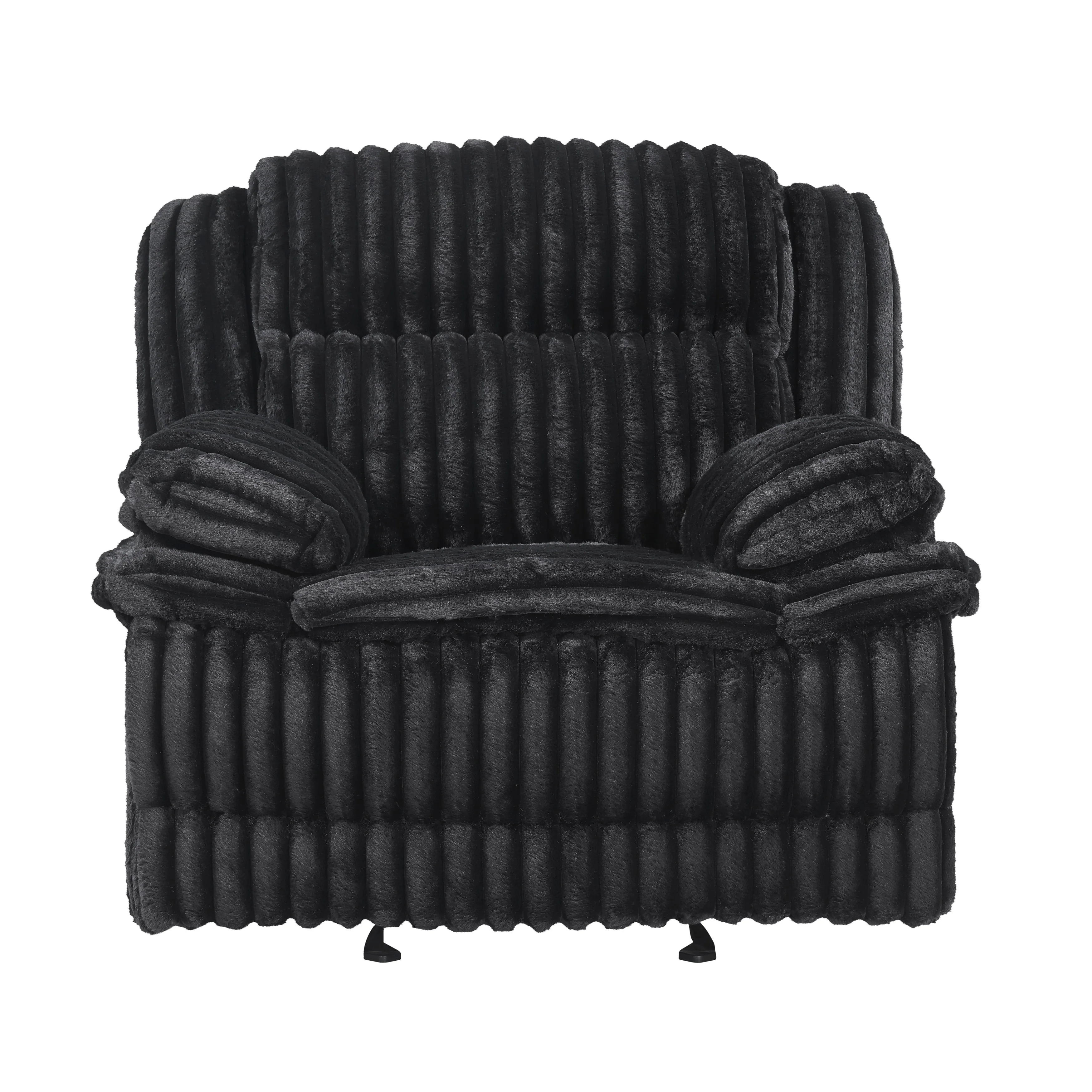Goodland Black Glider Reclining Chair - Image 14