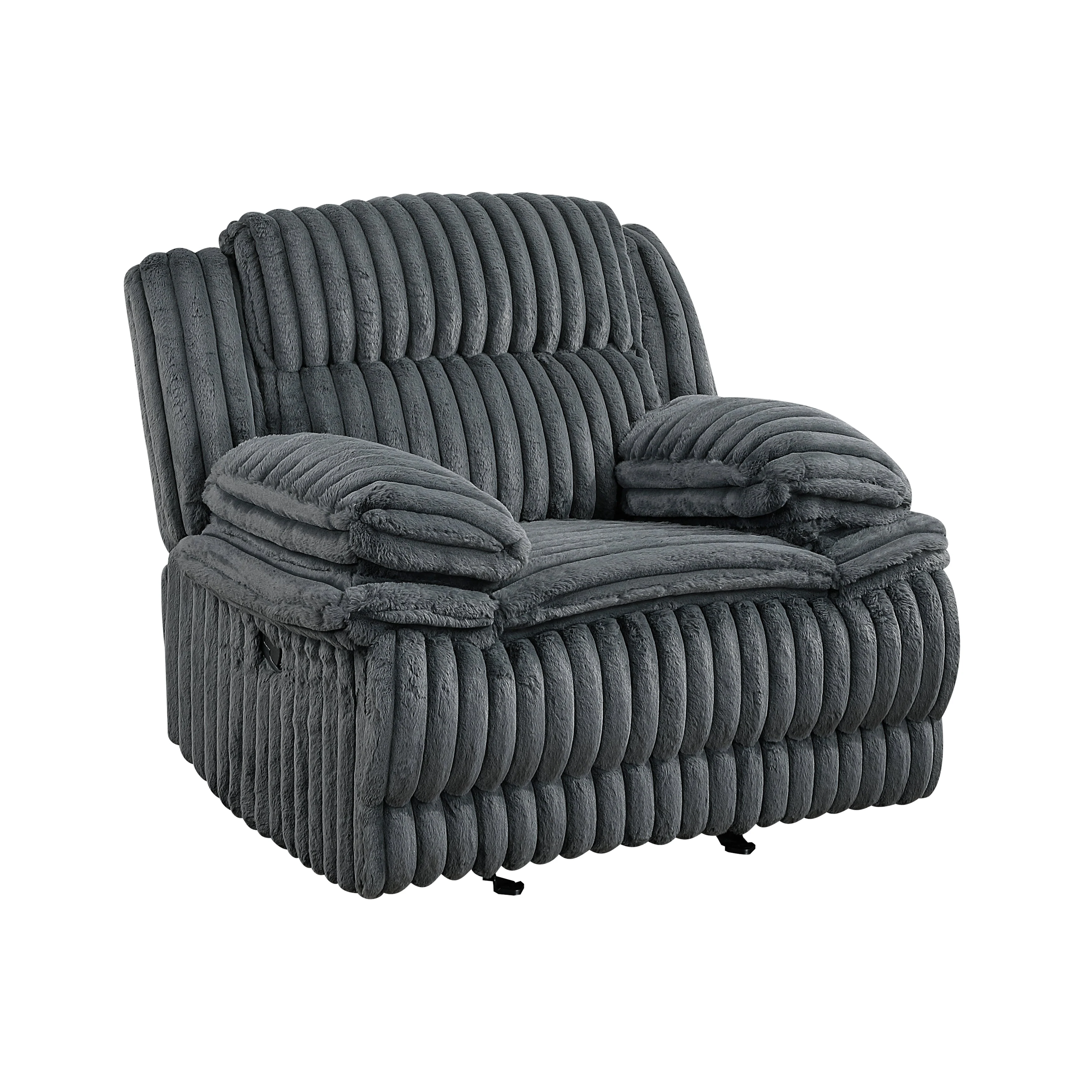 Goodland Dark Gray Double Reclining Living Room Set - Image 13