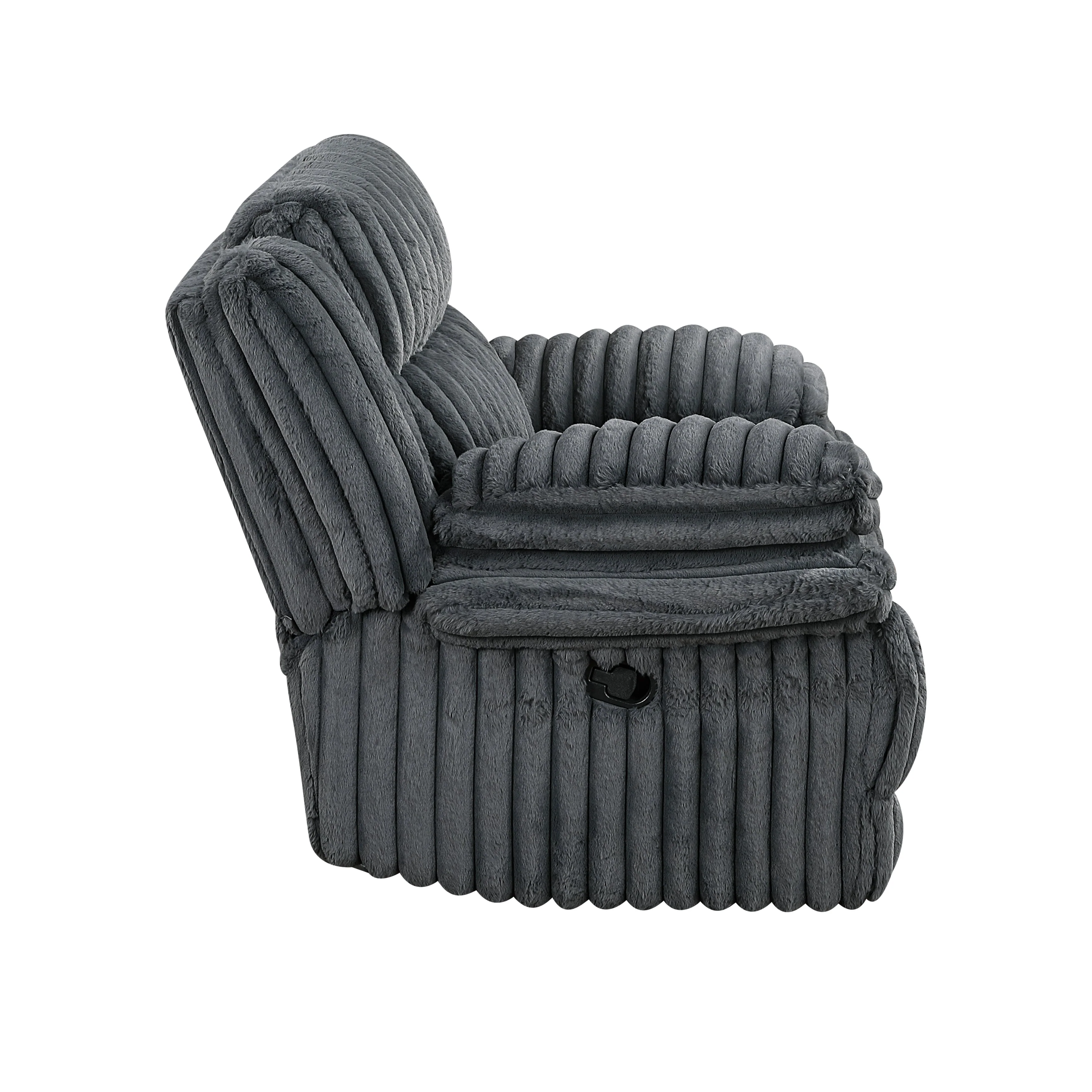 Goodland Dark Gray Double Reclining Living Room Set - Image 15