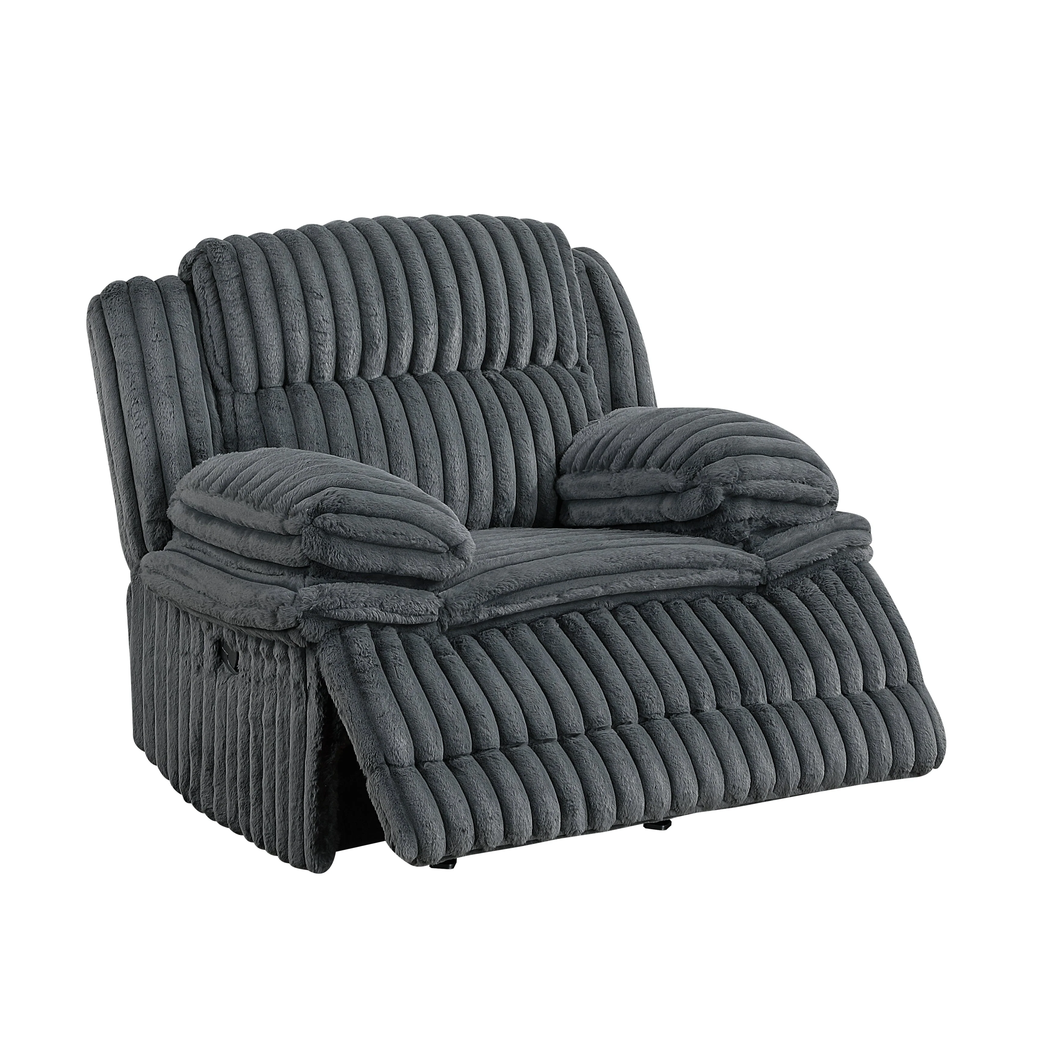 Goodland Dark Gray Double Reclining Living Room Set - Image 18
