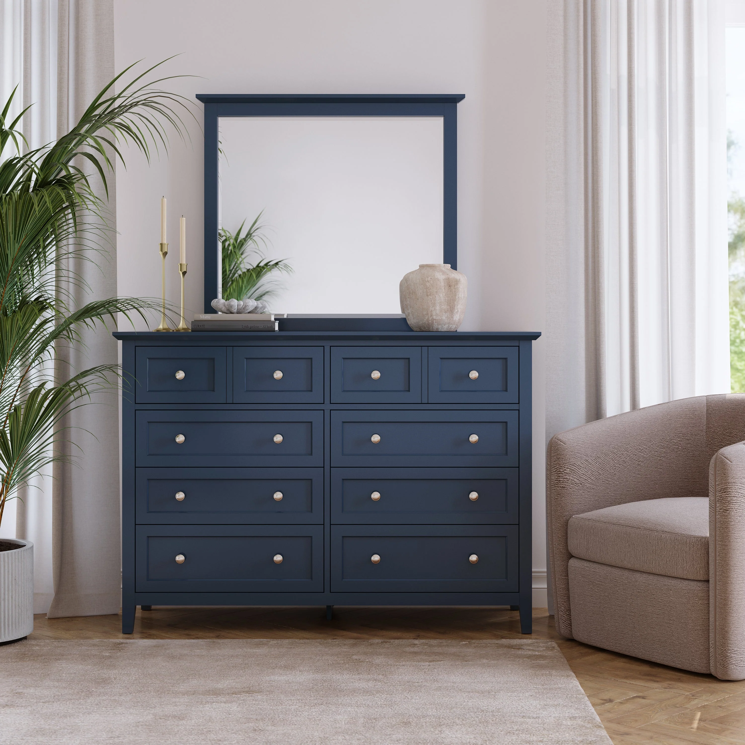 Grace Eight Drawer Dresser in Blueberry - Image 8