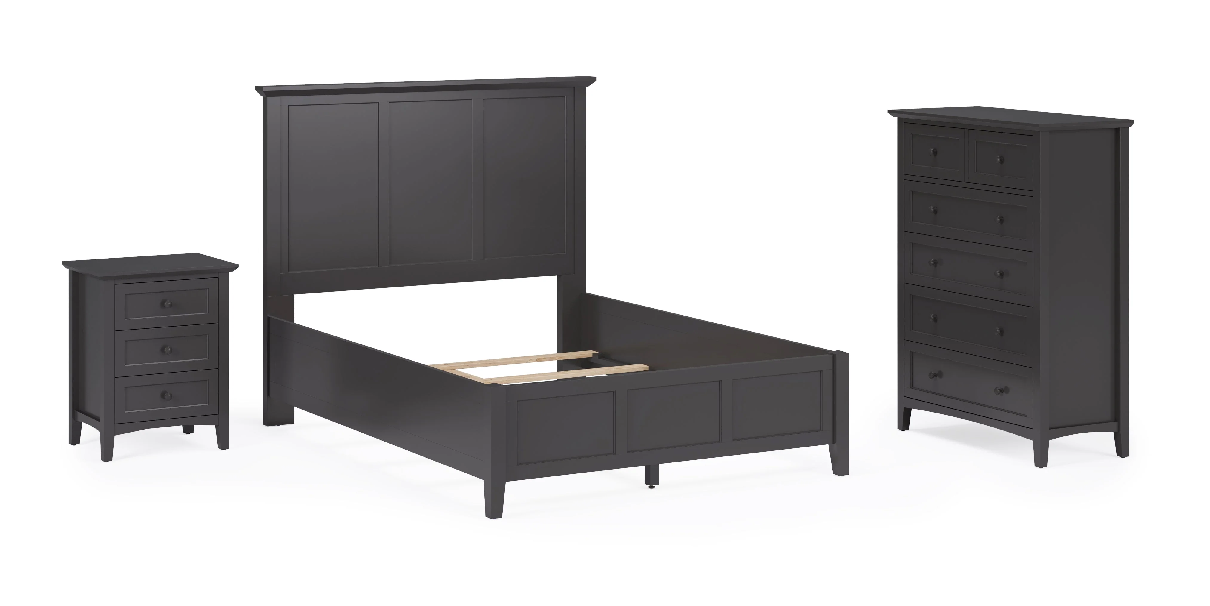 Grace Five Drawer Chest in Raven Black - Image 11